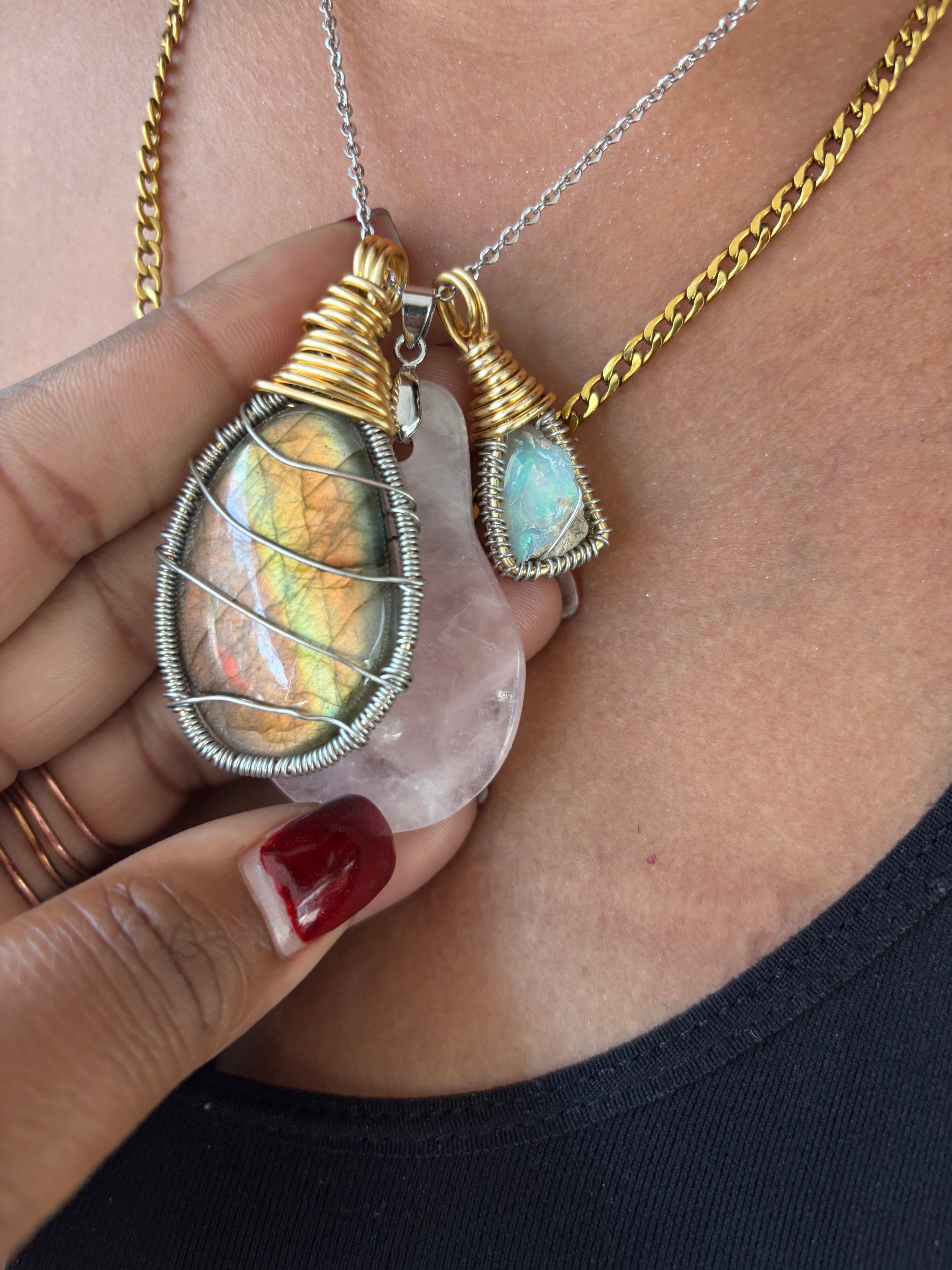 Translation missing: en.COPPER-WRAPPED PENDANTS: COPPER-WRAPPED PENDANTS