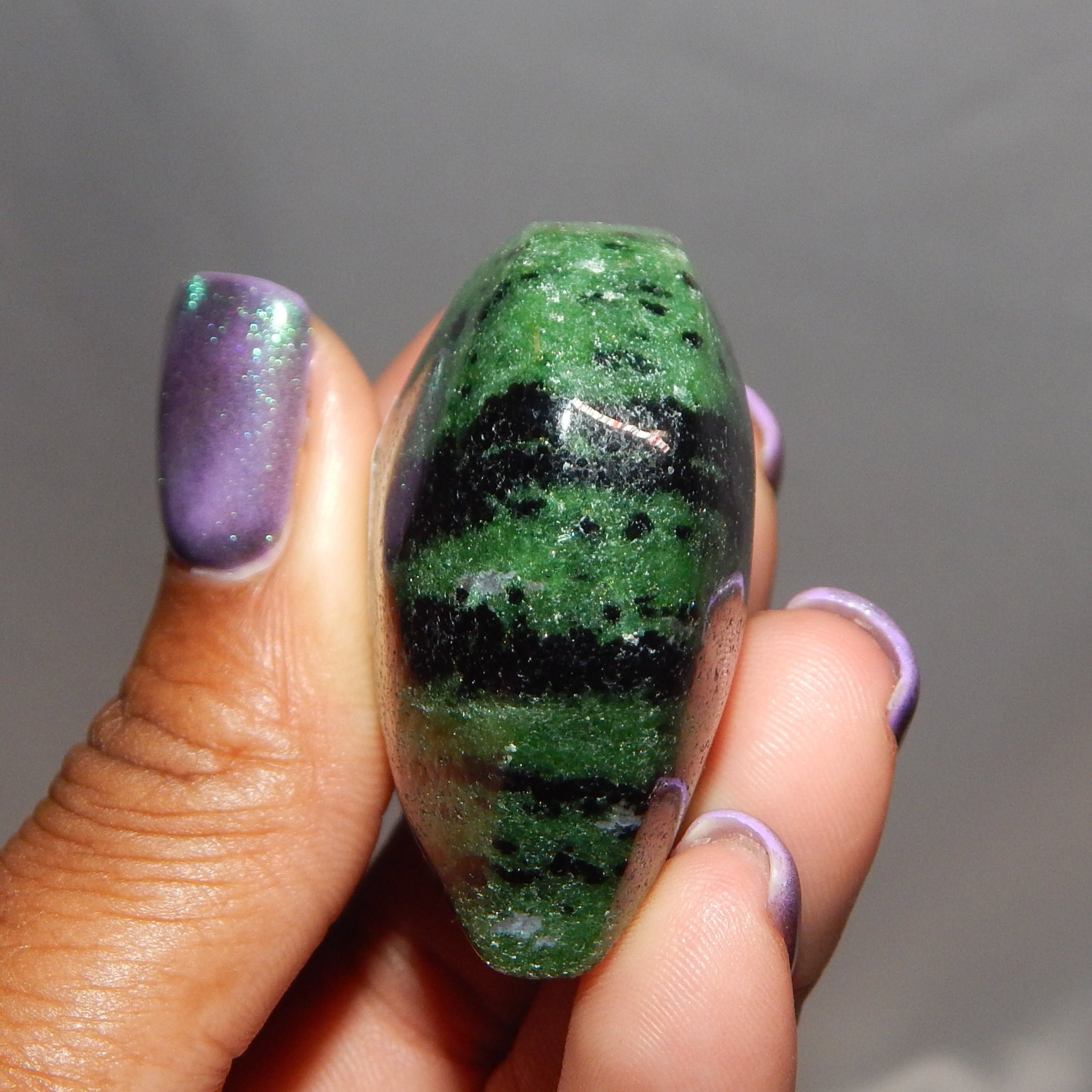 Ruby Zoisite Rounded Heart