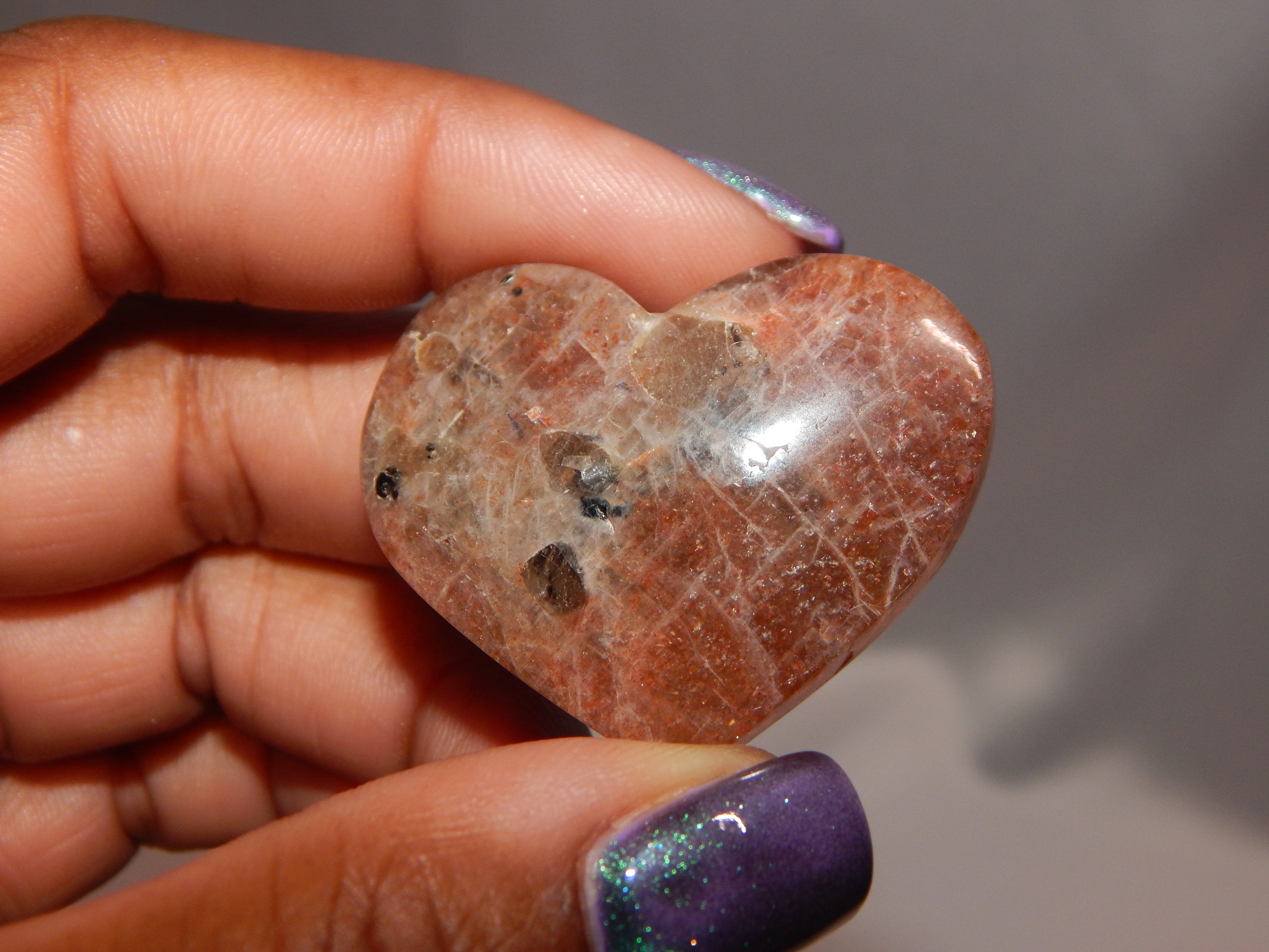 Sunstone Carvings (Small hearts/ovals)