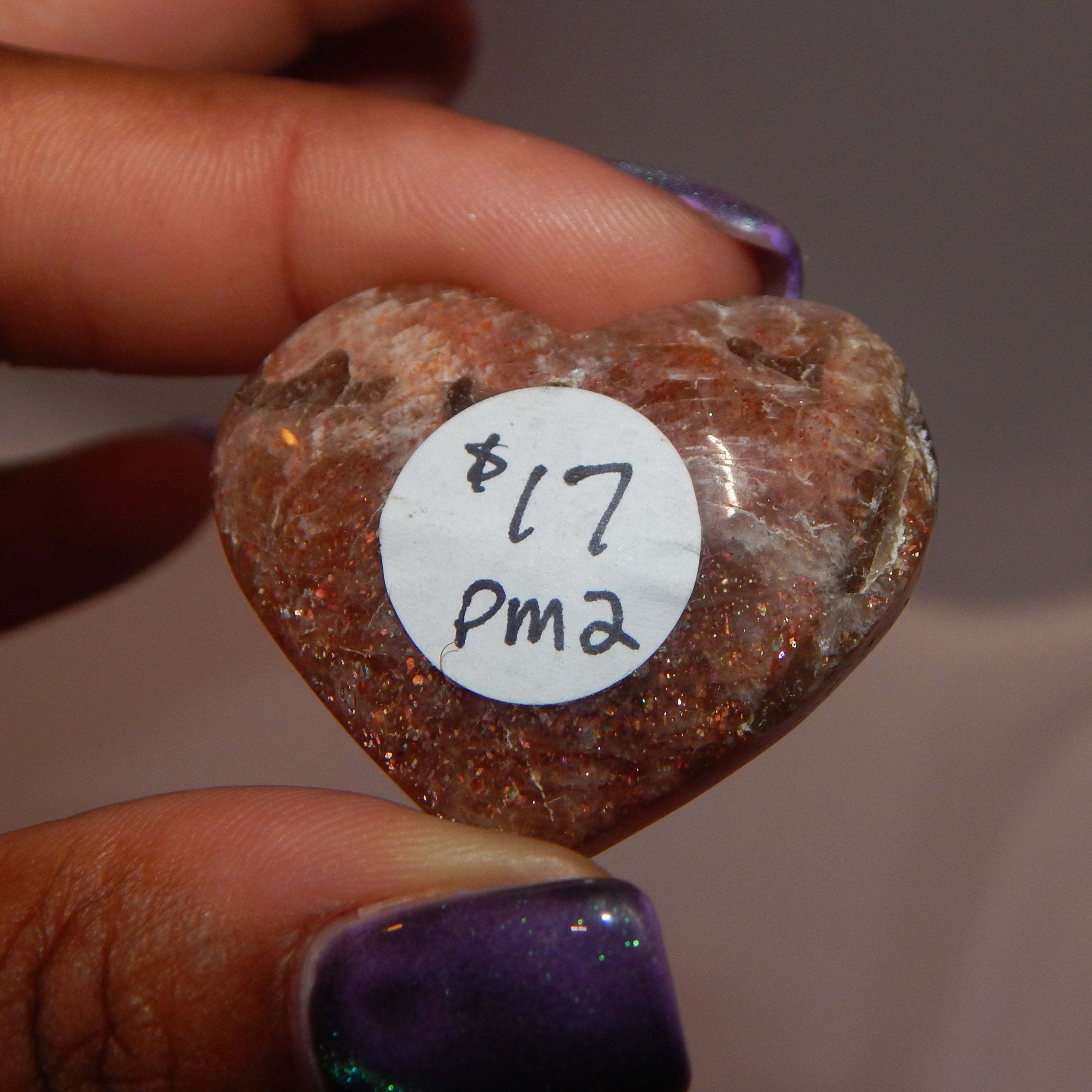 Sunstone Carvings (Small hearts/ovals)