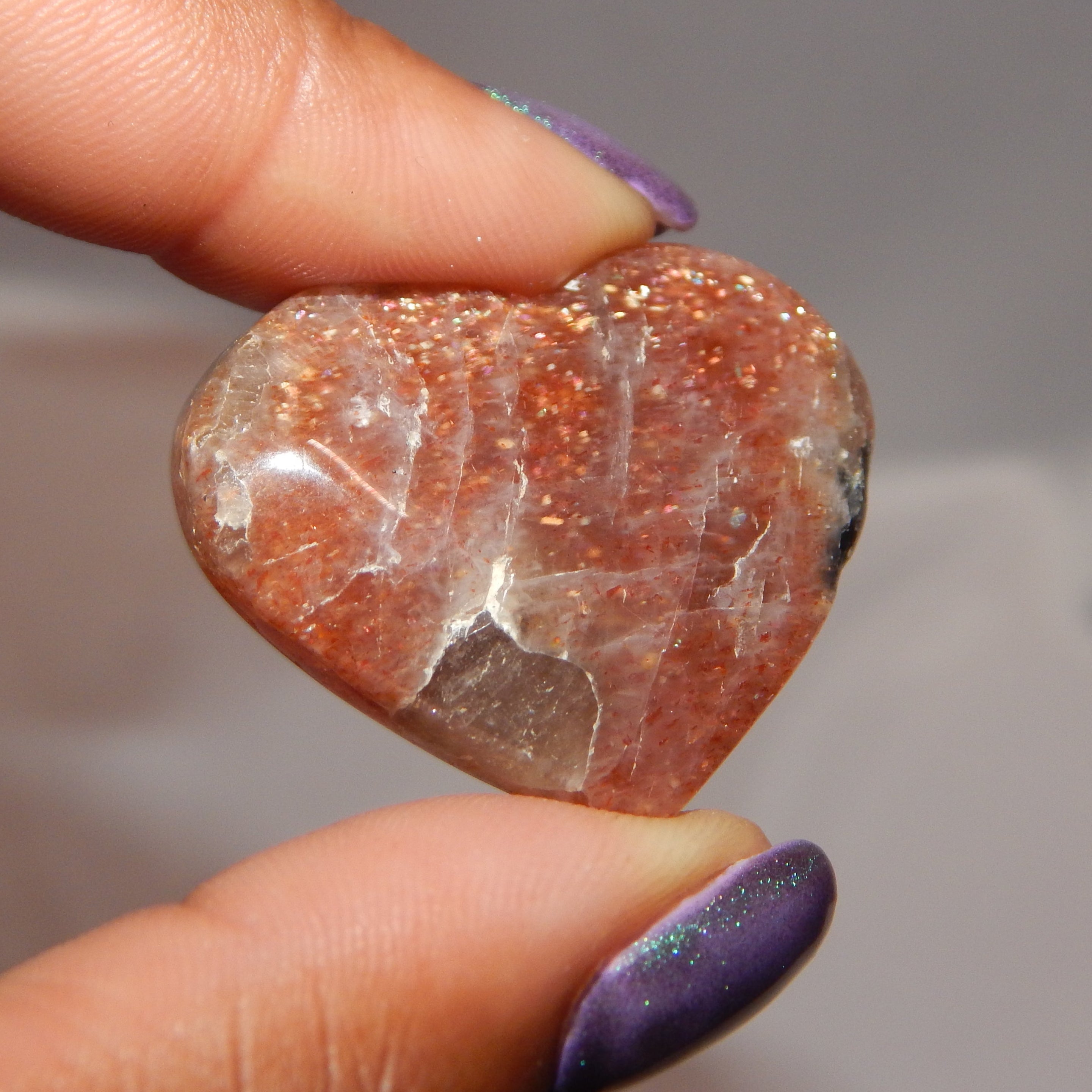 Sunstone Carvings (Small hearts/ovals)