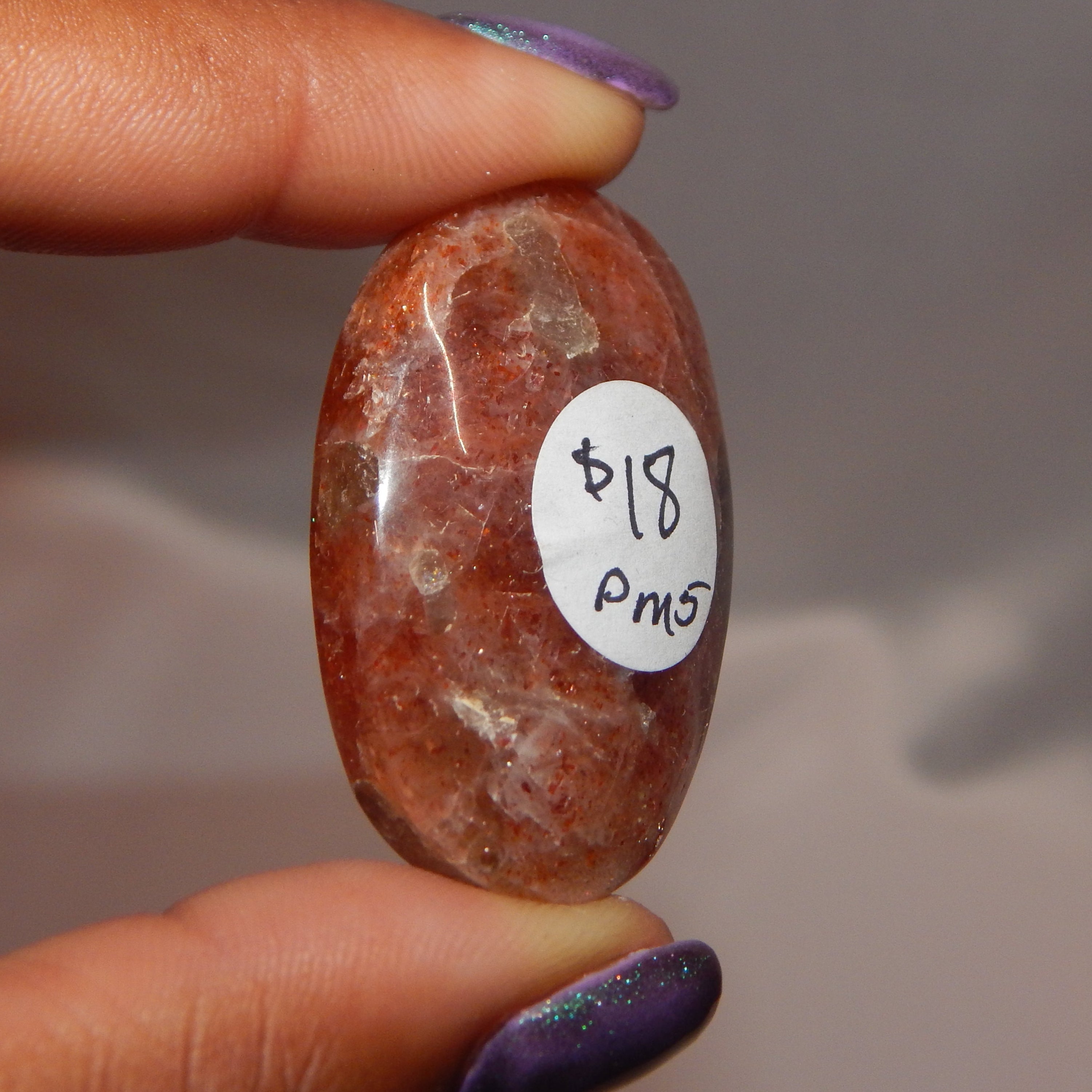 Sunstone Carvings (Small hearts/ovals)