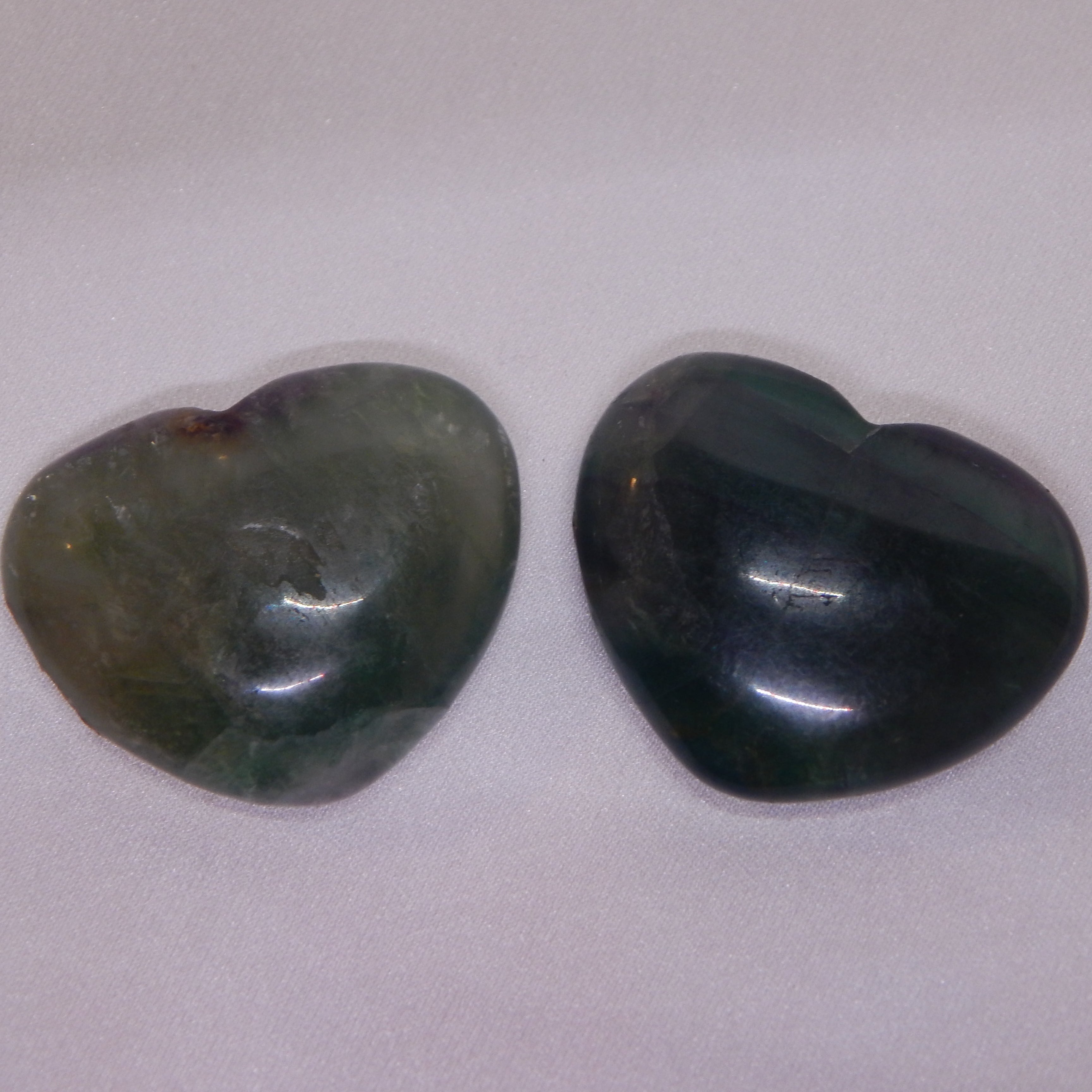 All Natural Crystal - Rounded Hearts