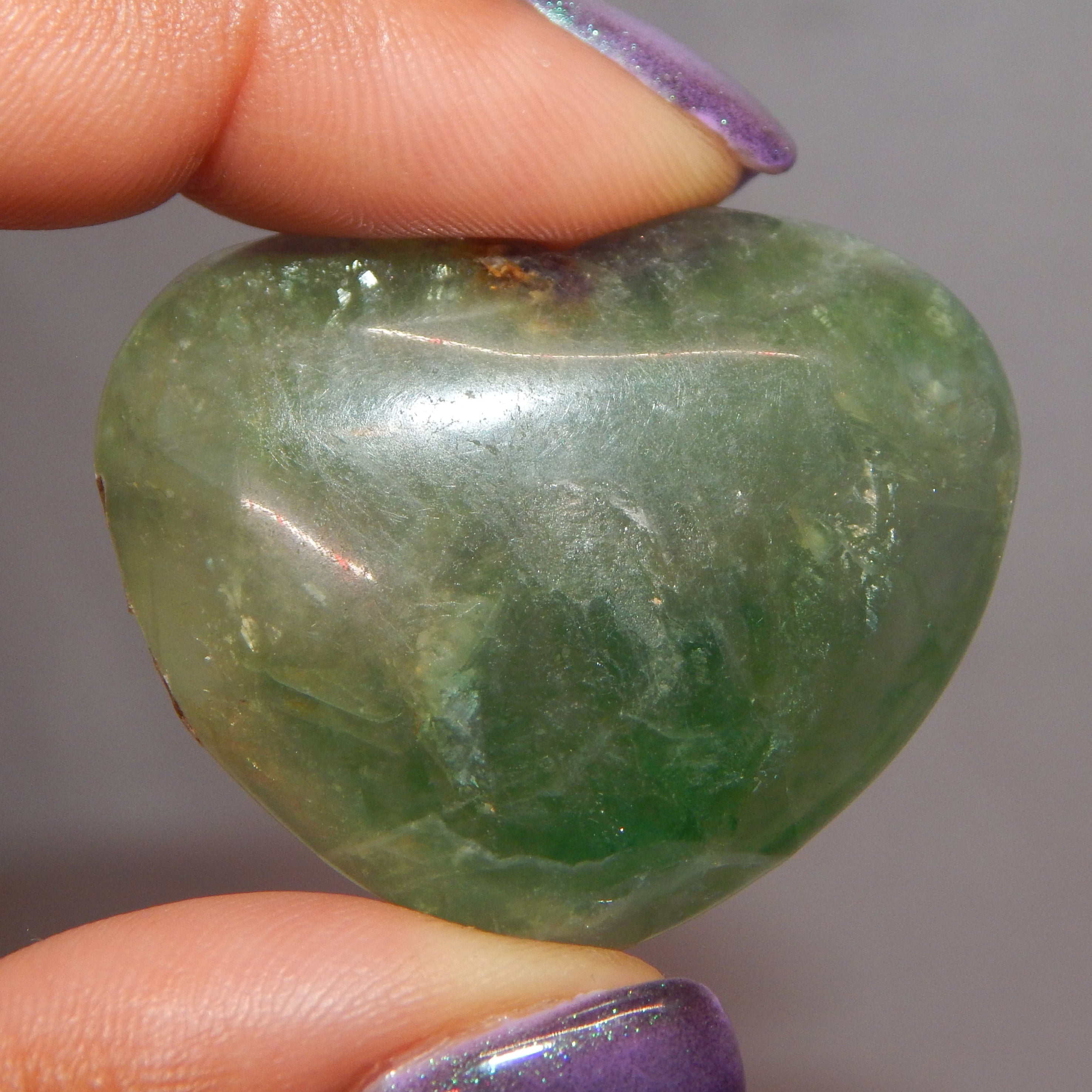 All Natural Crystal - Rounded Hearts