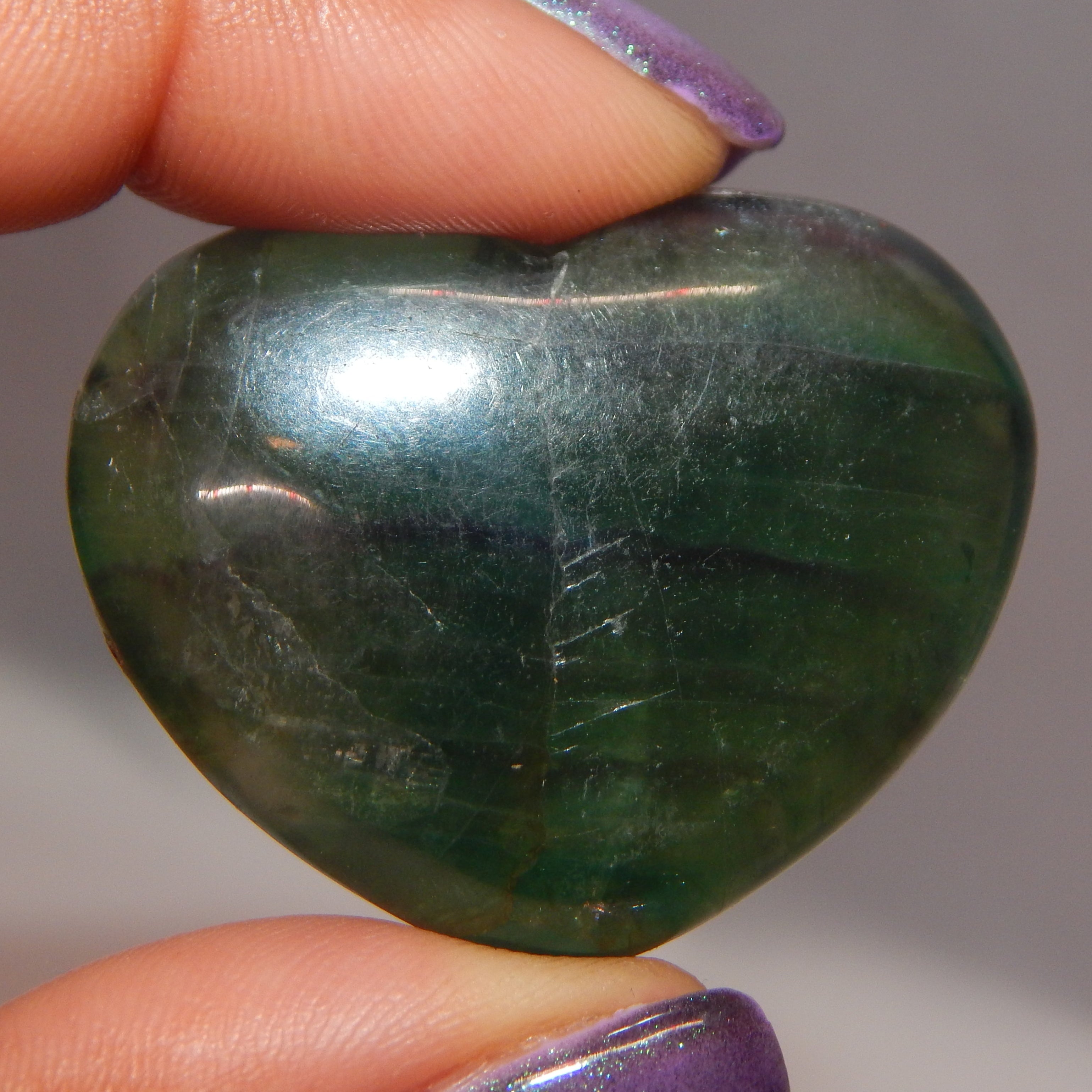 All Natural Crystal - Rounded Hearts