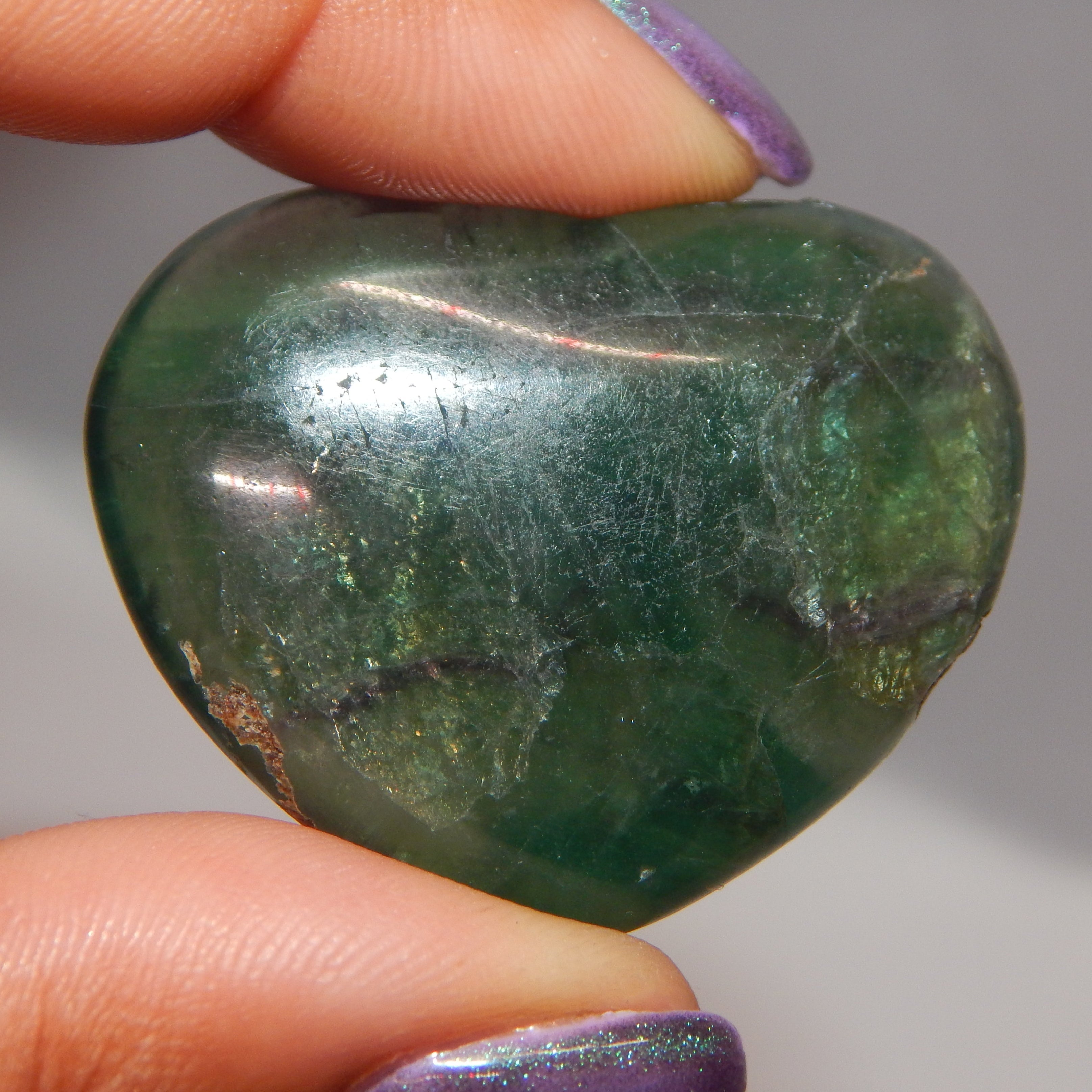 All Natural Crystal - Rounded Hearts