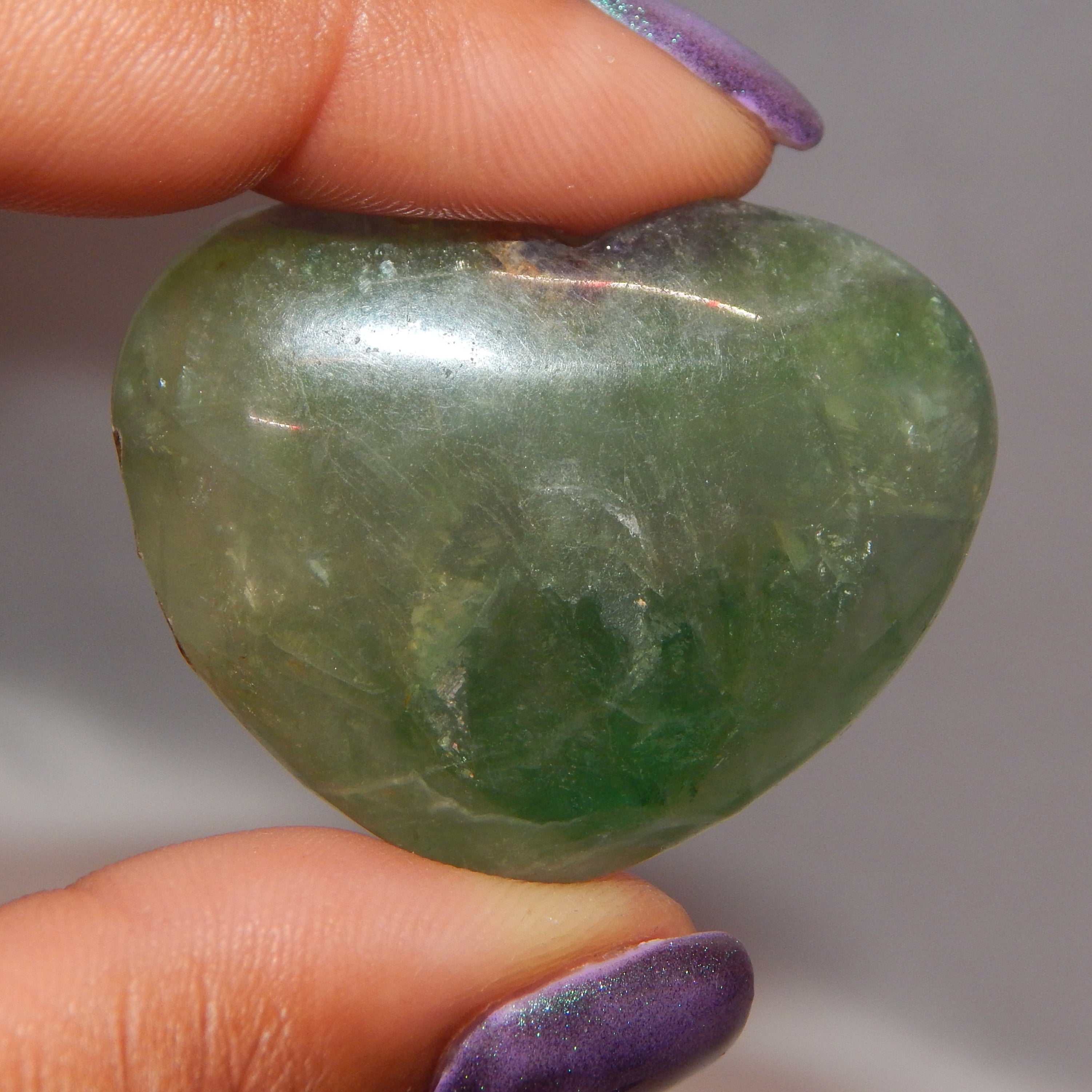 All Natural Crystal - Rounded Hearts