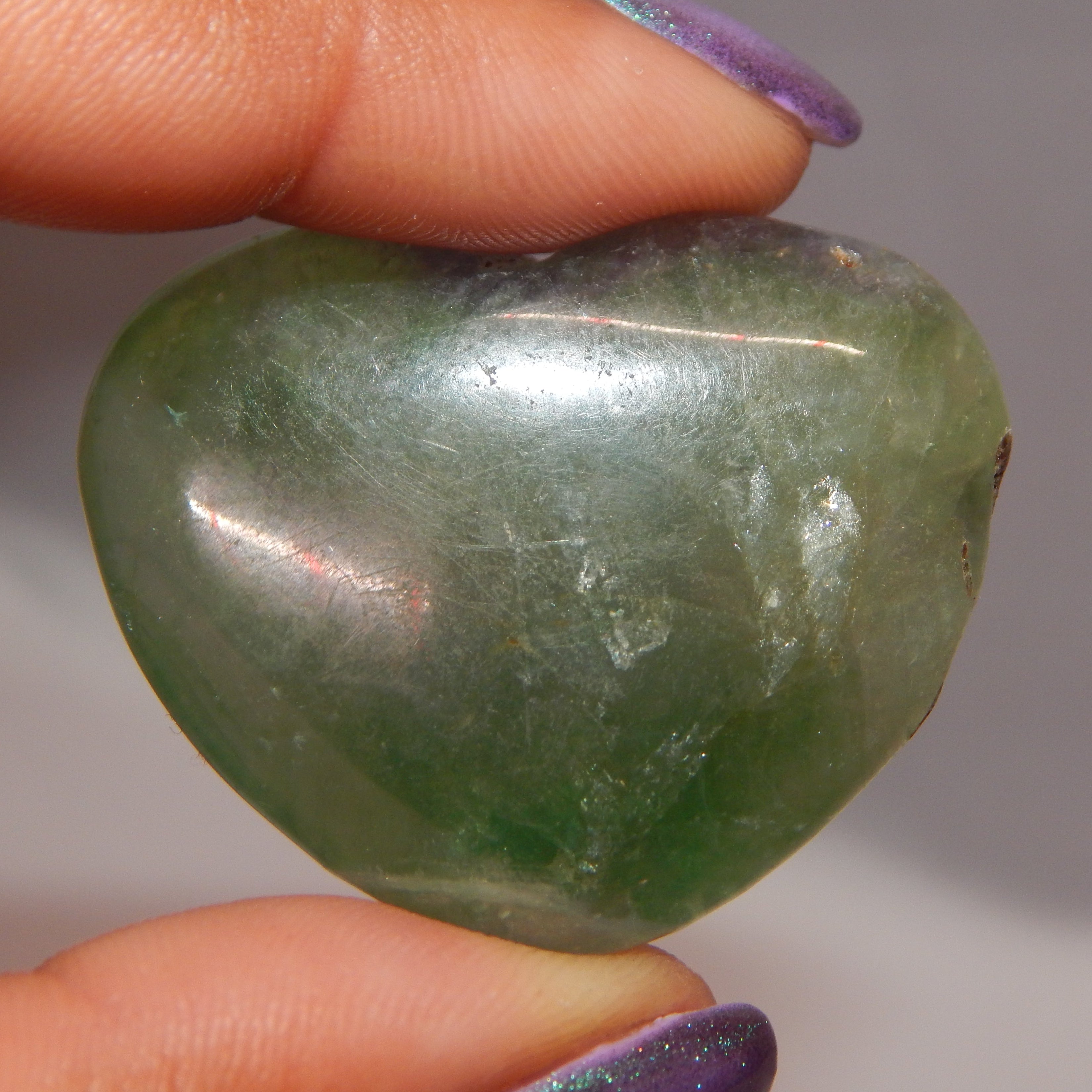 All Natural Crystal - Rounded Hearts