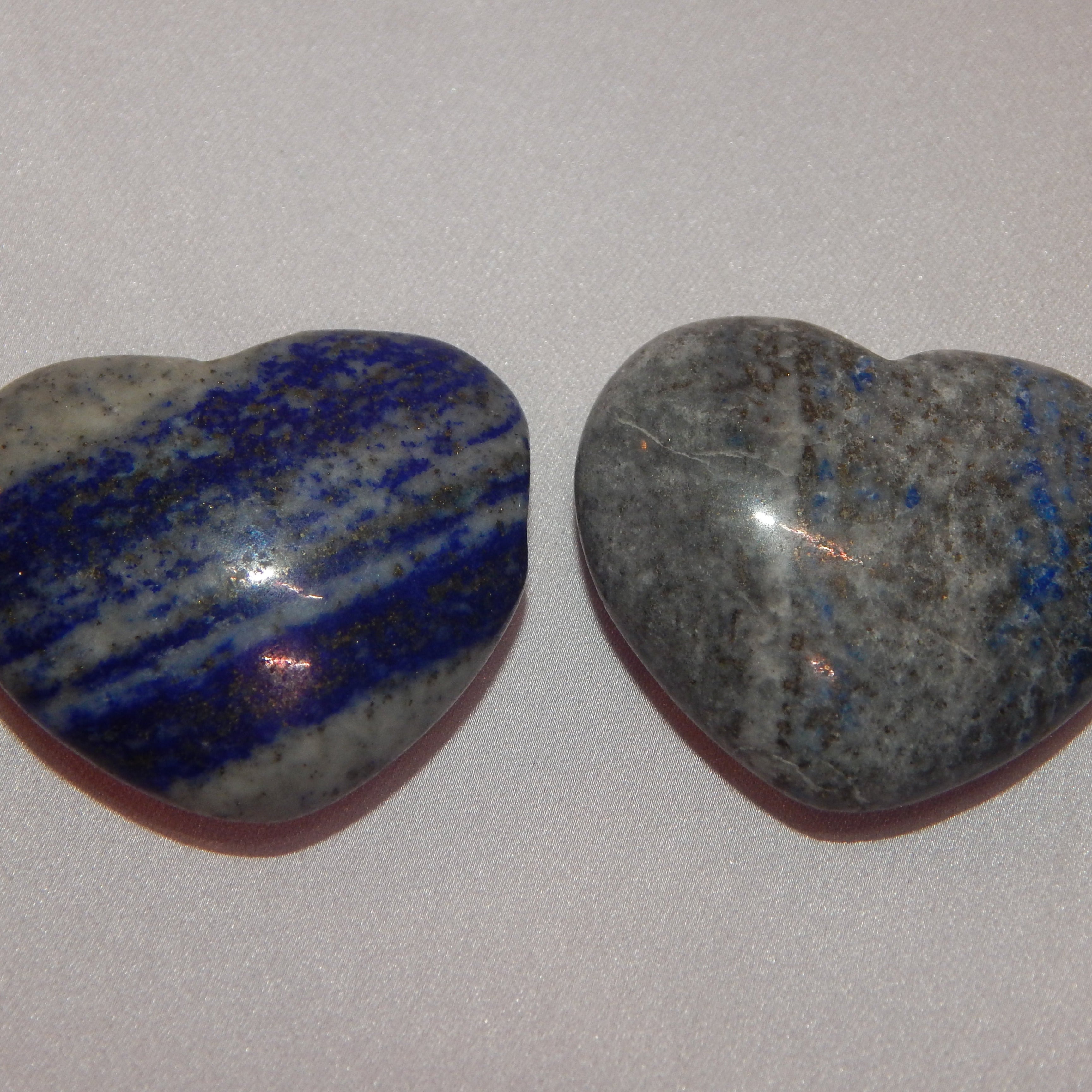 All Natural Crystal - Rounded Hearts