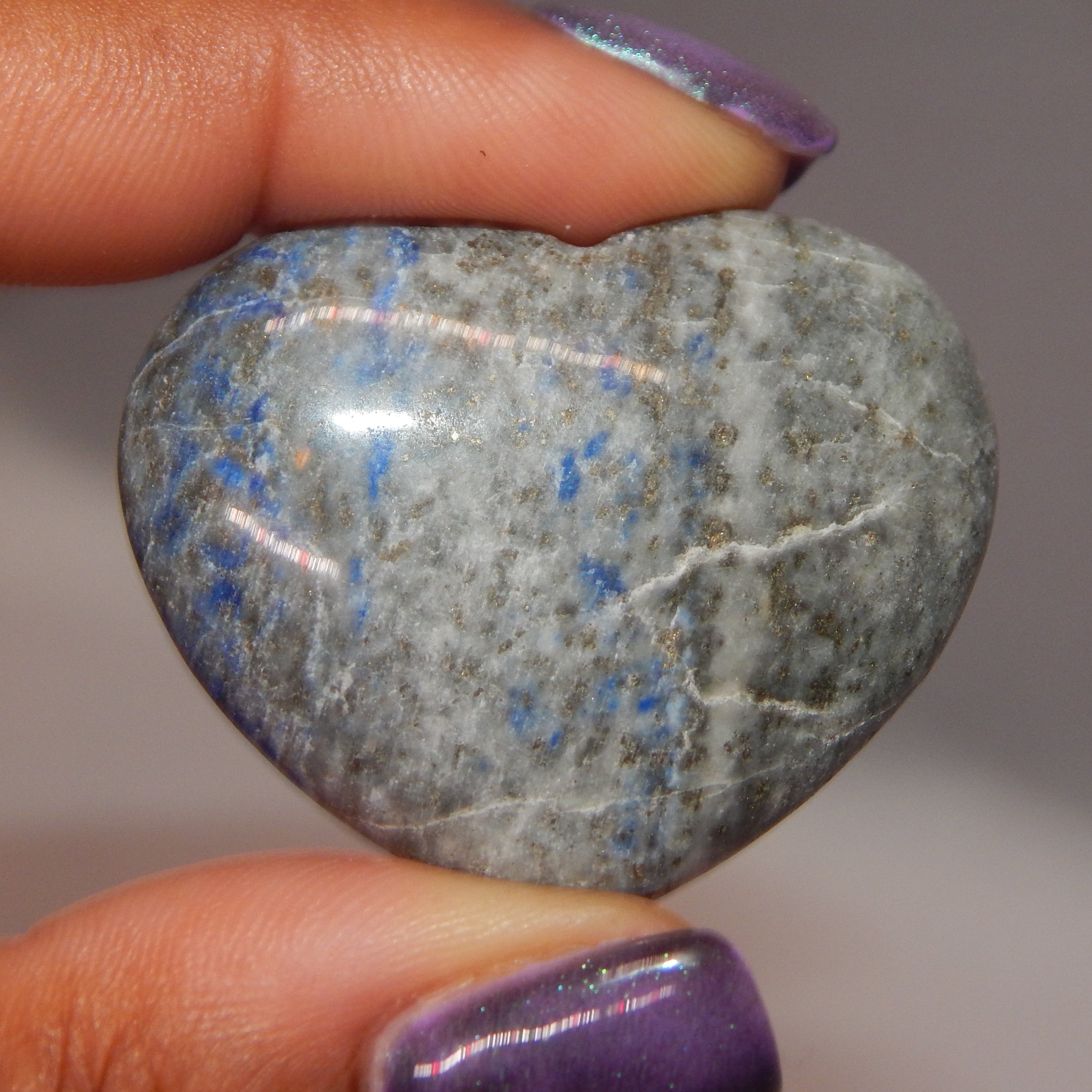All Natural Crystal - Rounded Hearts