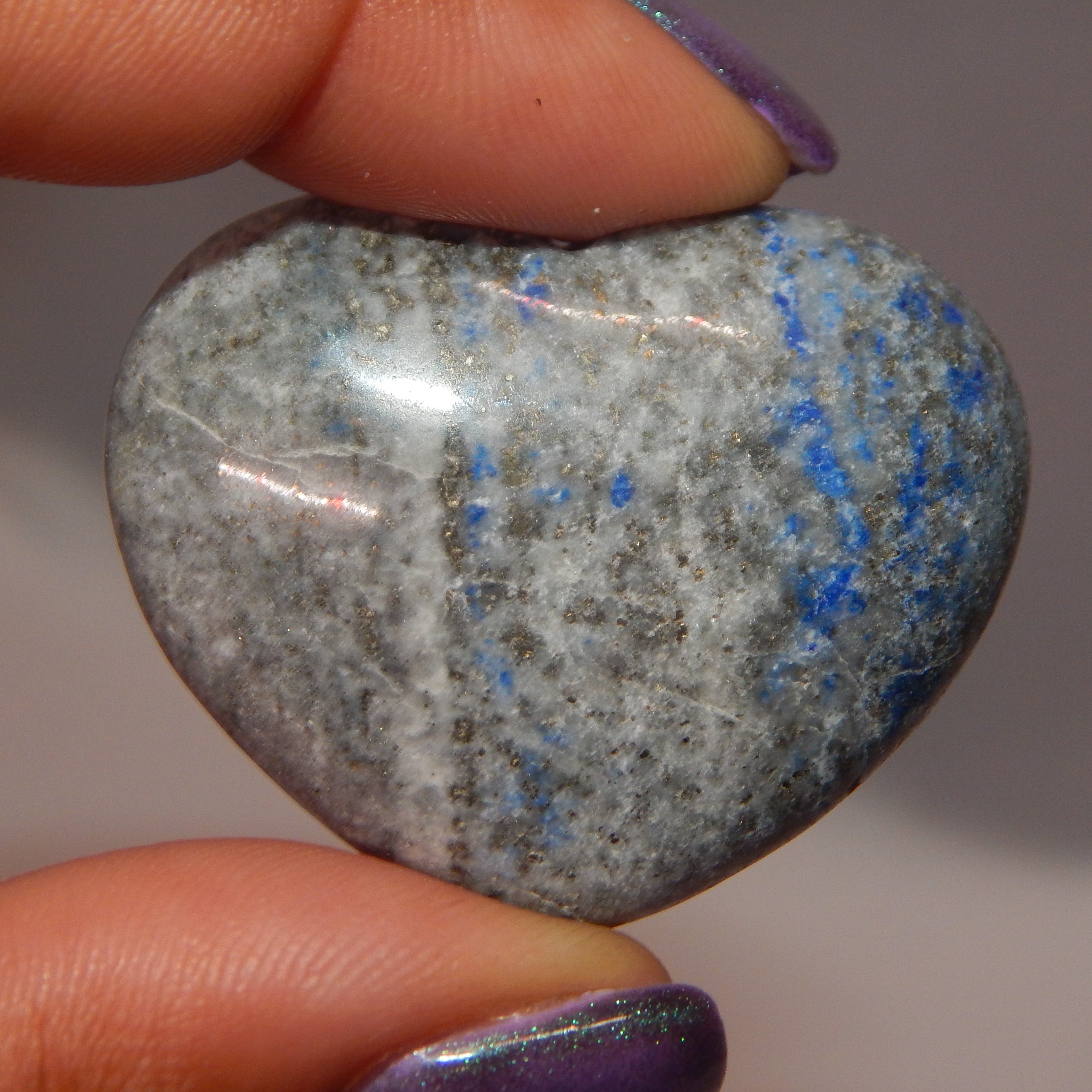 All Natural Crystal - Rounded Hearts