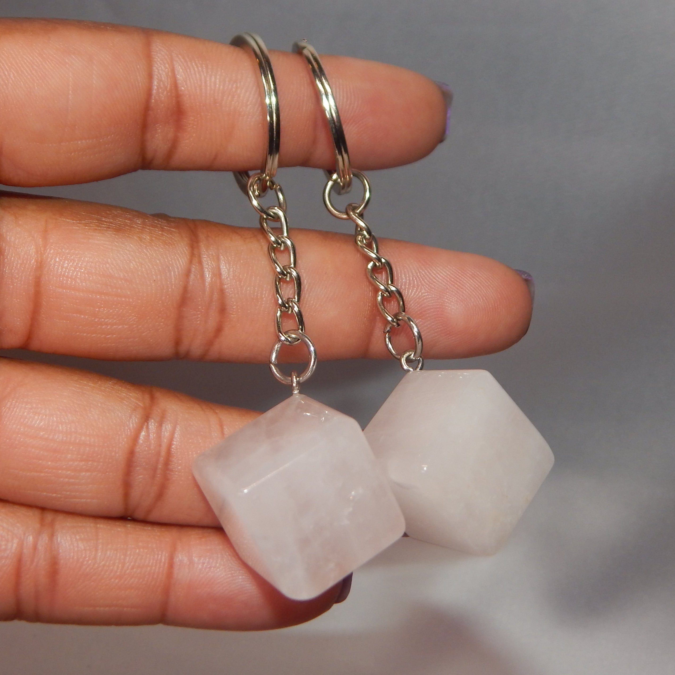 Natural Crystal Keychains