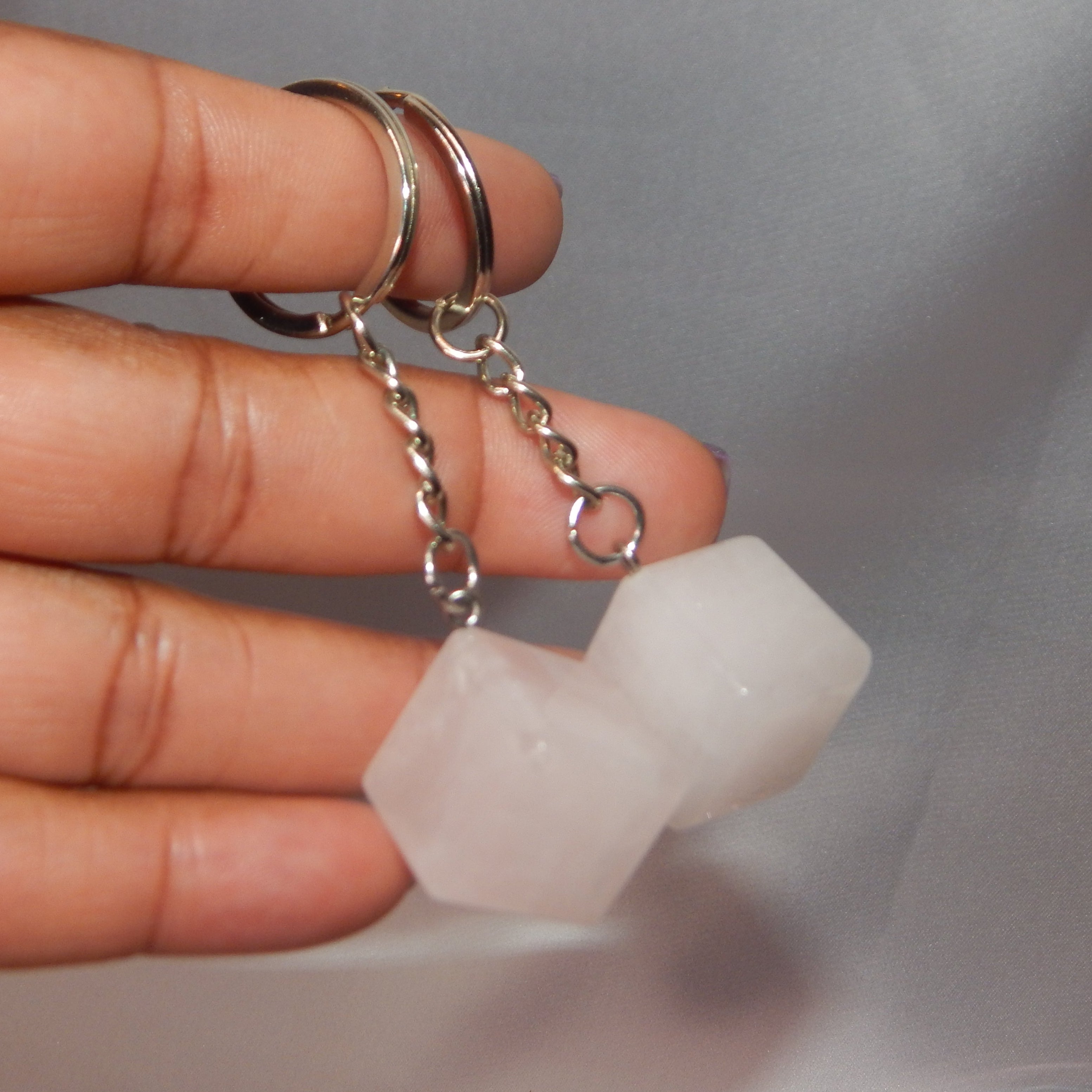 Natural Crystal Keychains