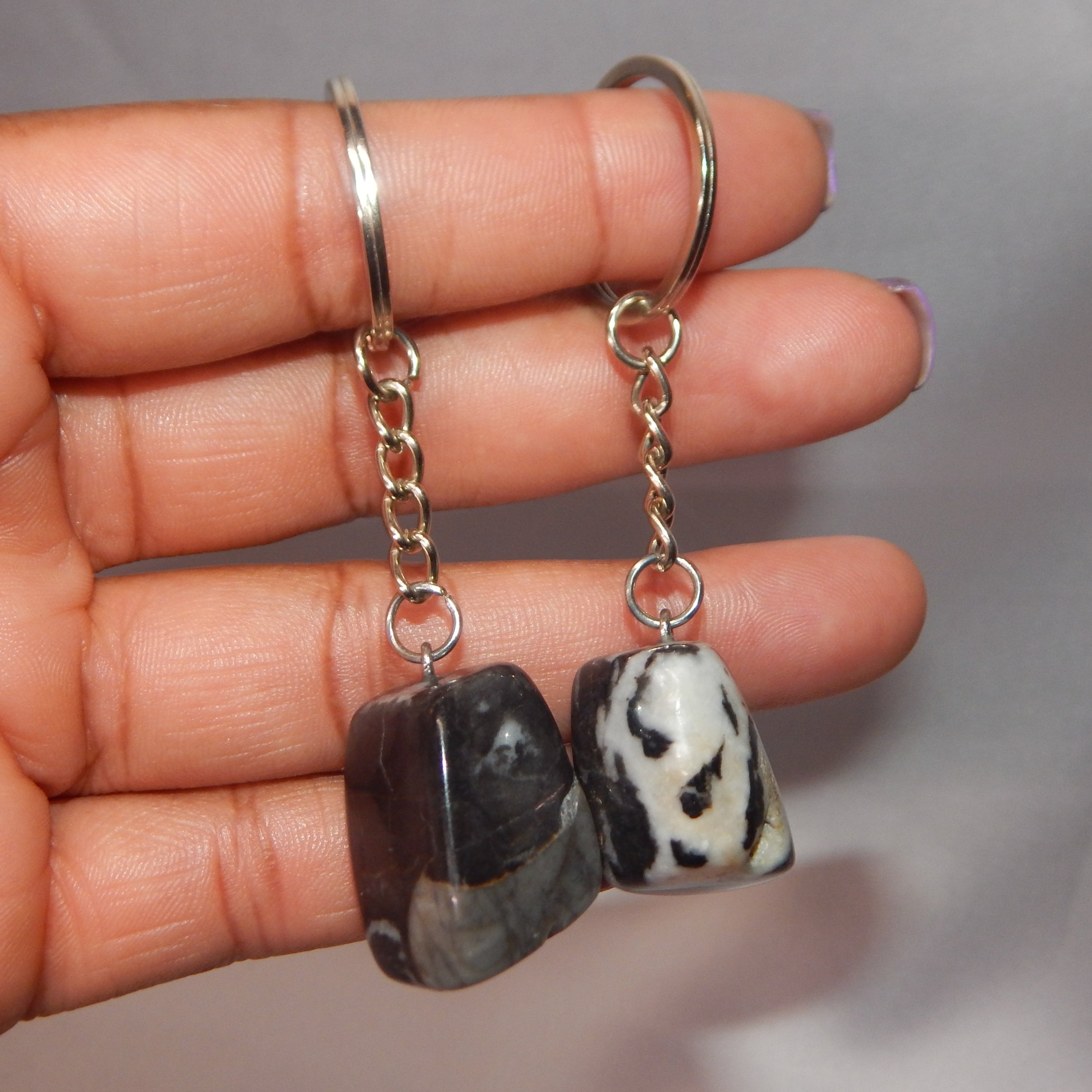 Natural Crystal Keychains