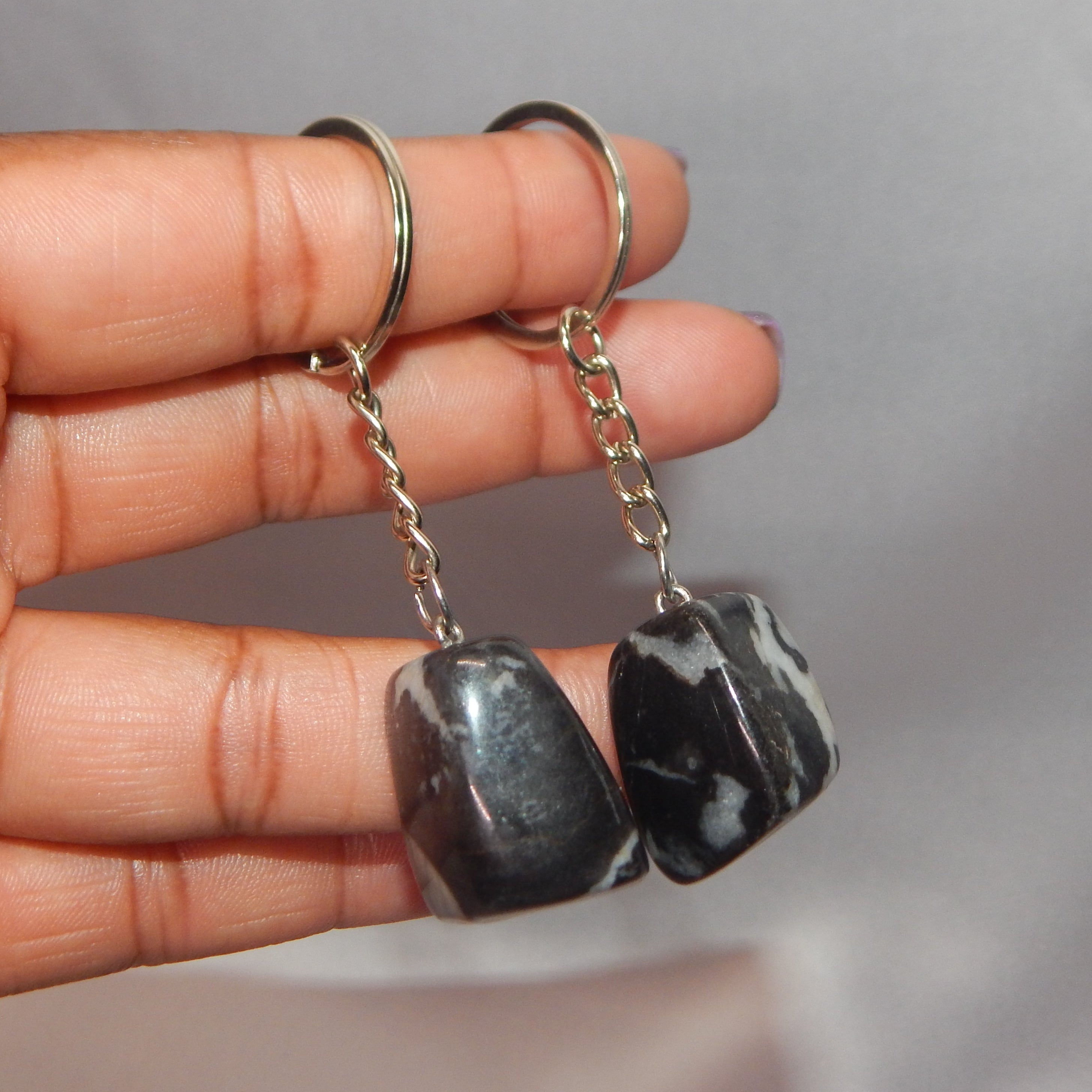 Natural Crystal Keychains