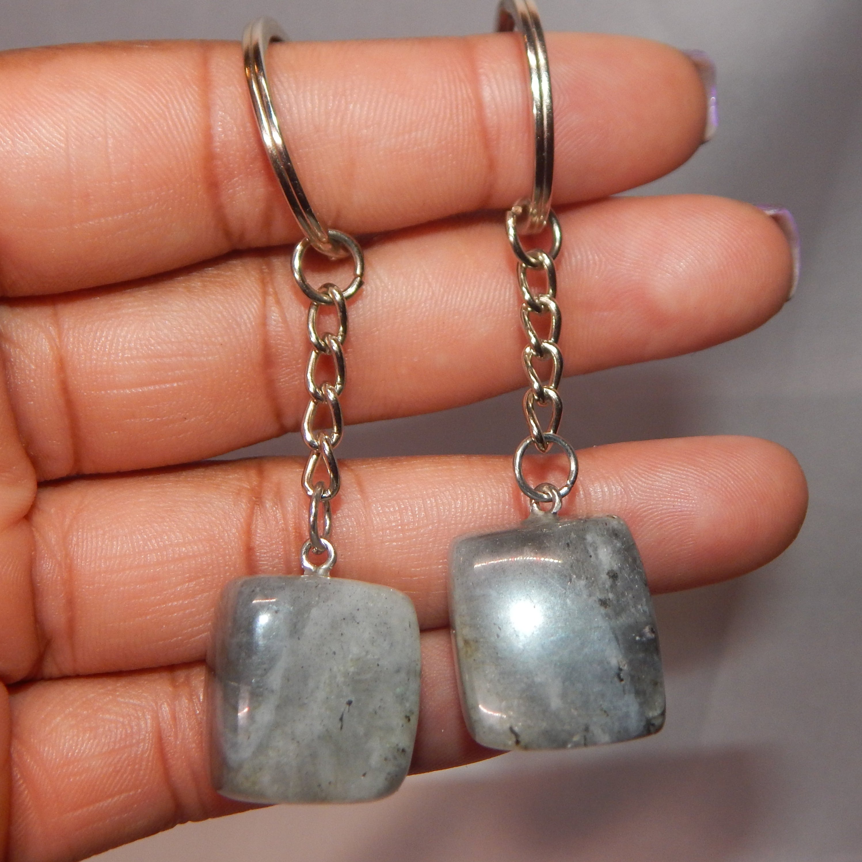 Natural Crystal Keychains