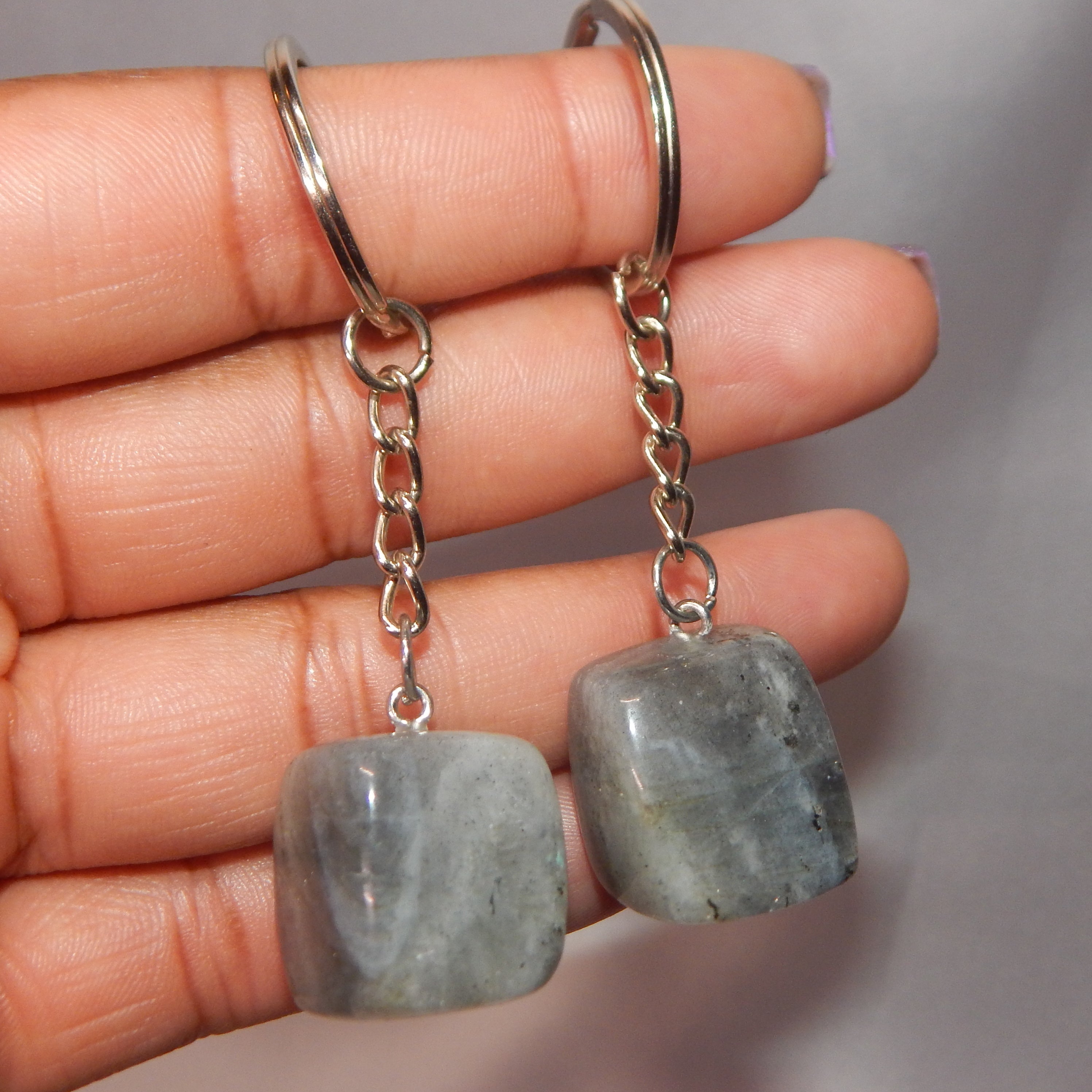 Natural Crystal Keychains