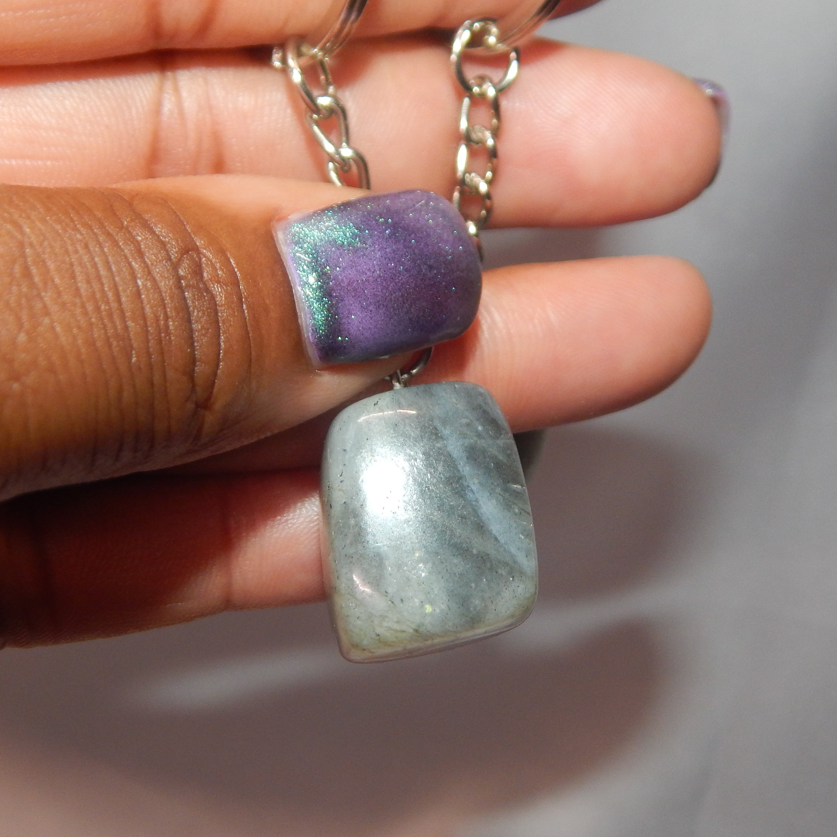 Natural Crystal Keychains