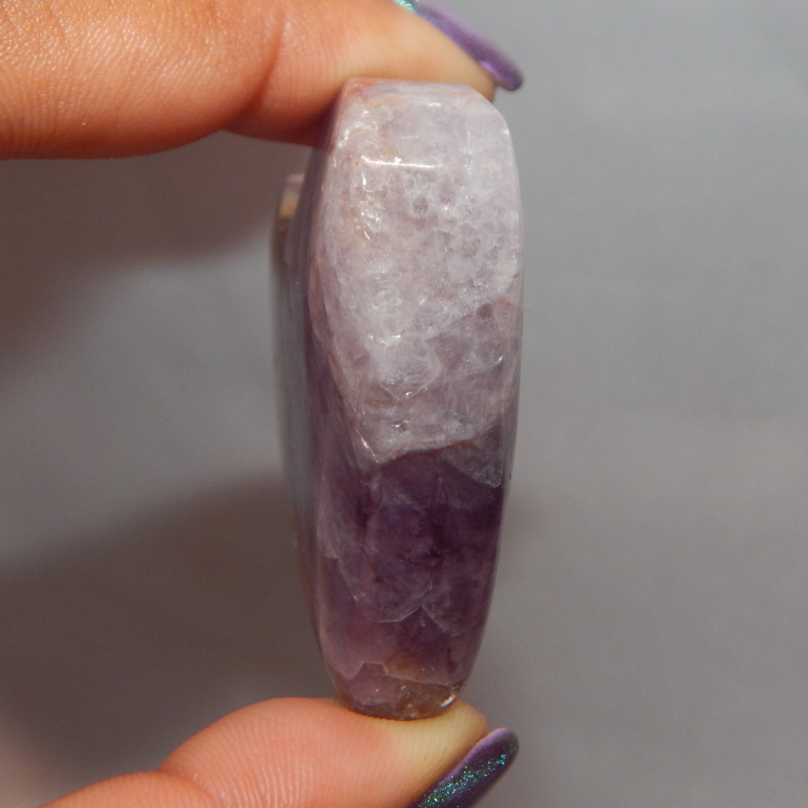 Amethyst in Agate Heart