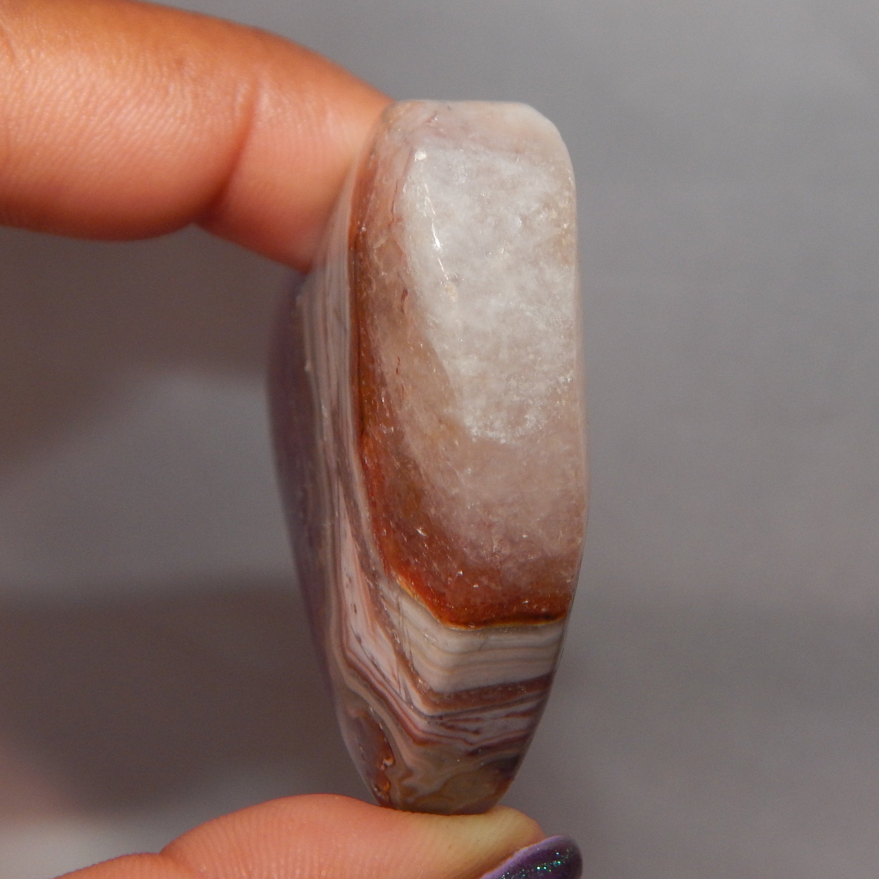 Amethyst in Agate Heart
