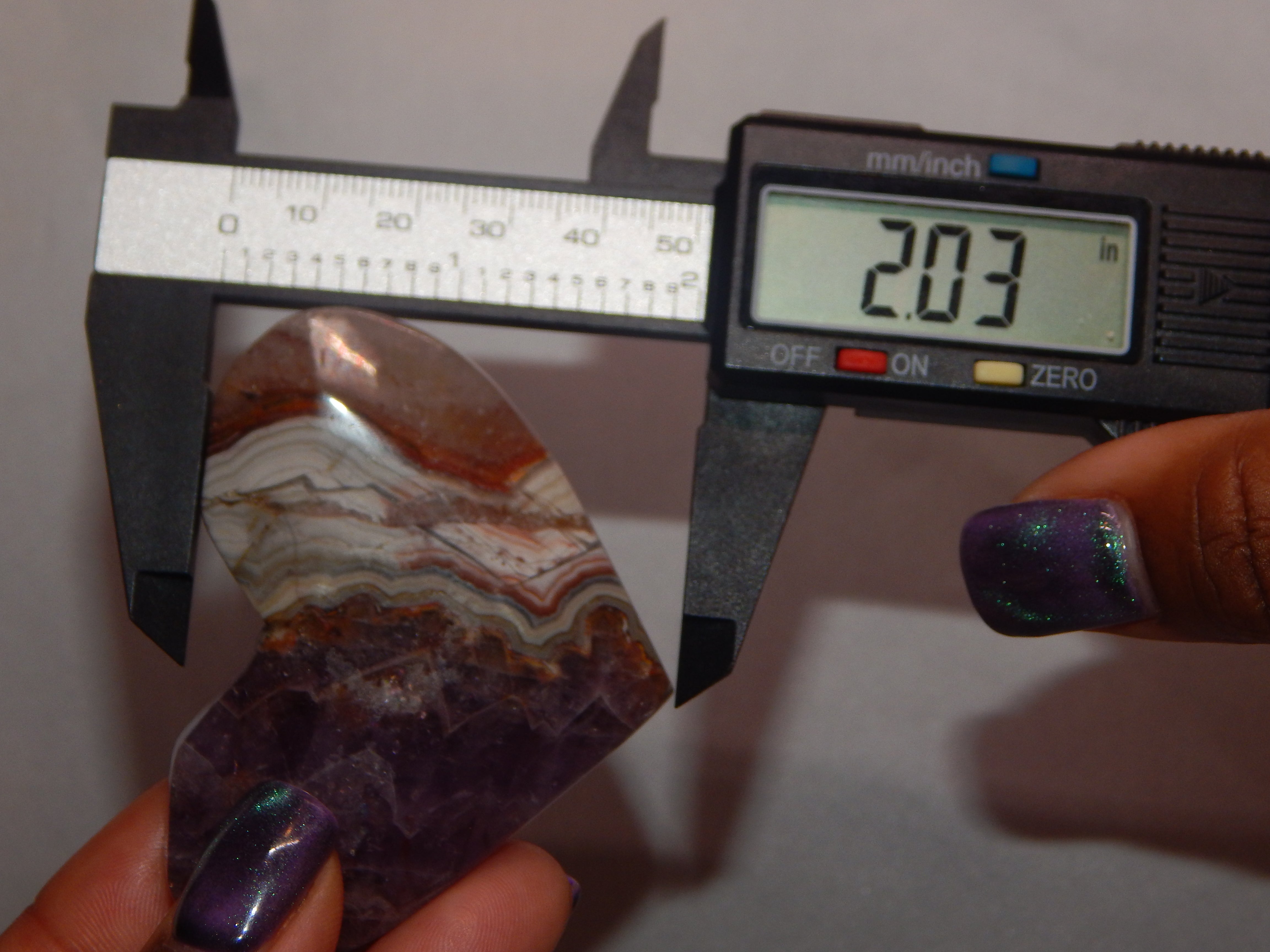 Amethyst in Agate Heart