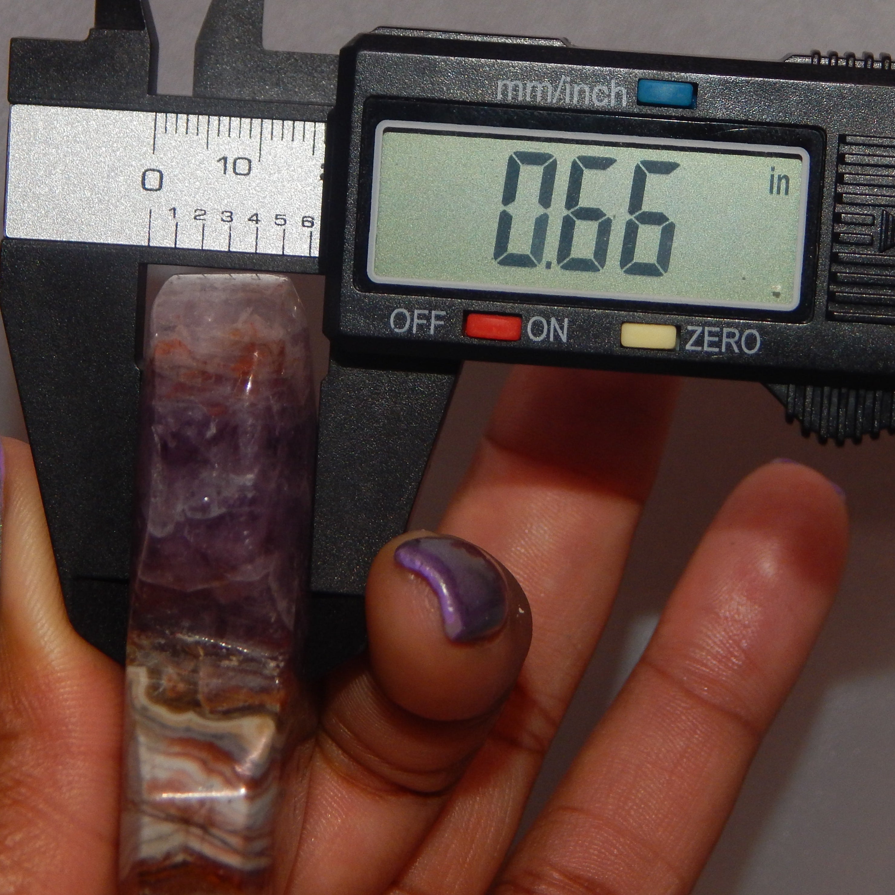 Amethyst in Agate Heart