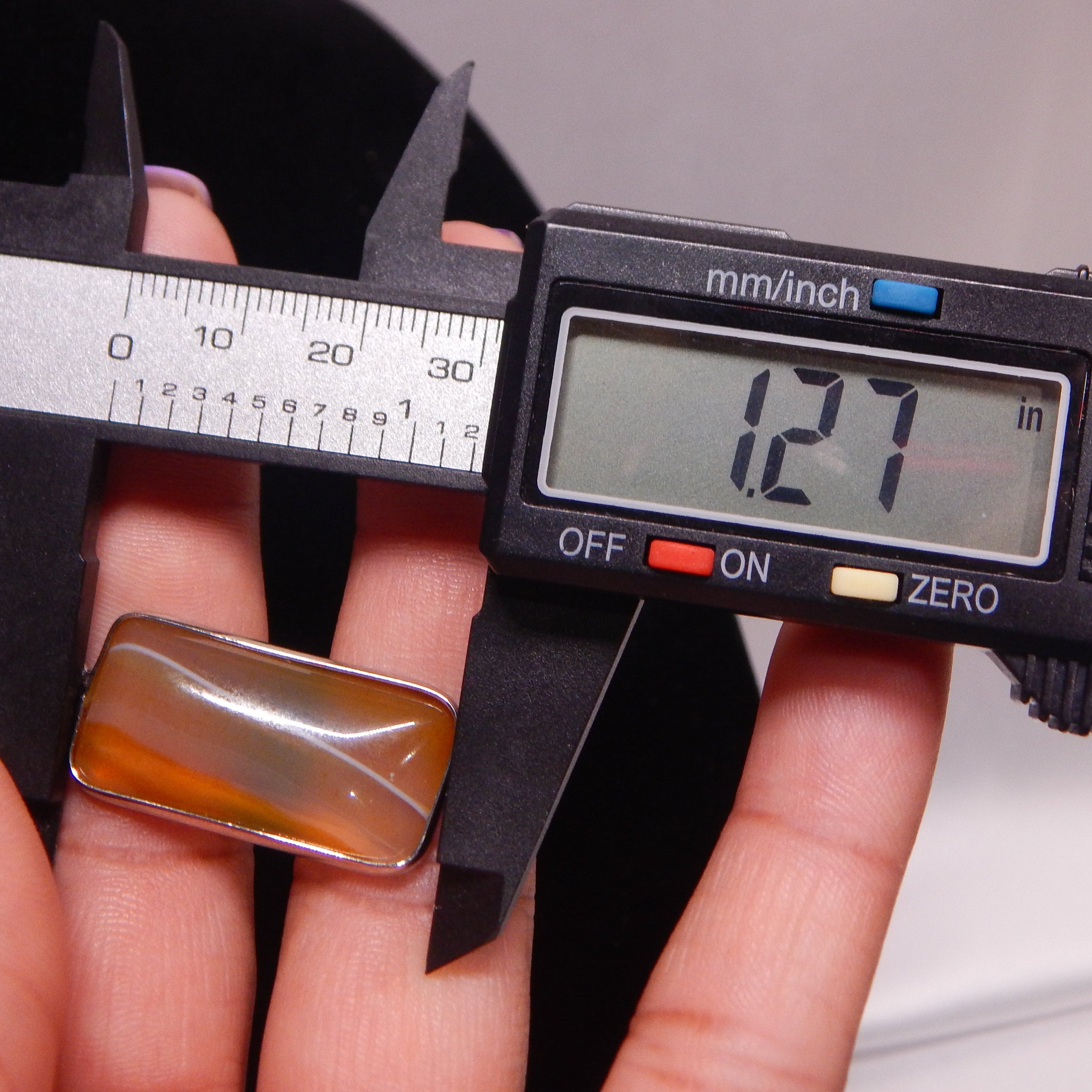 Yellow Agate Rectangle Pendant