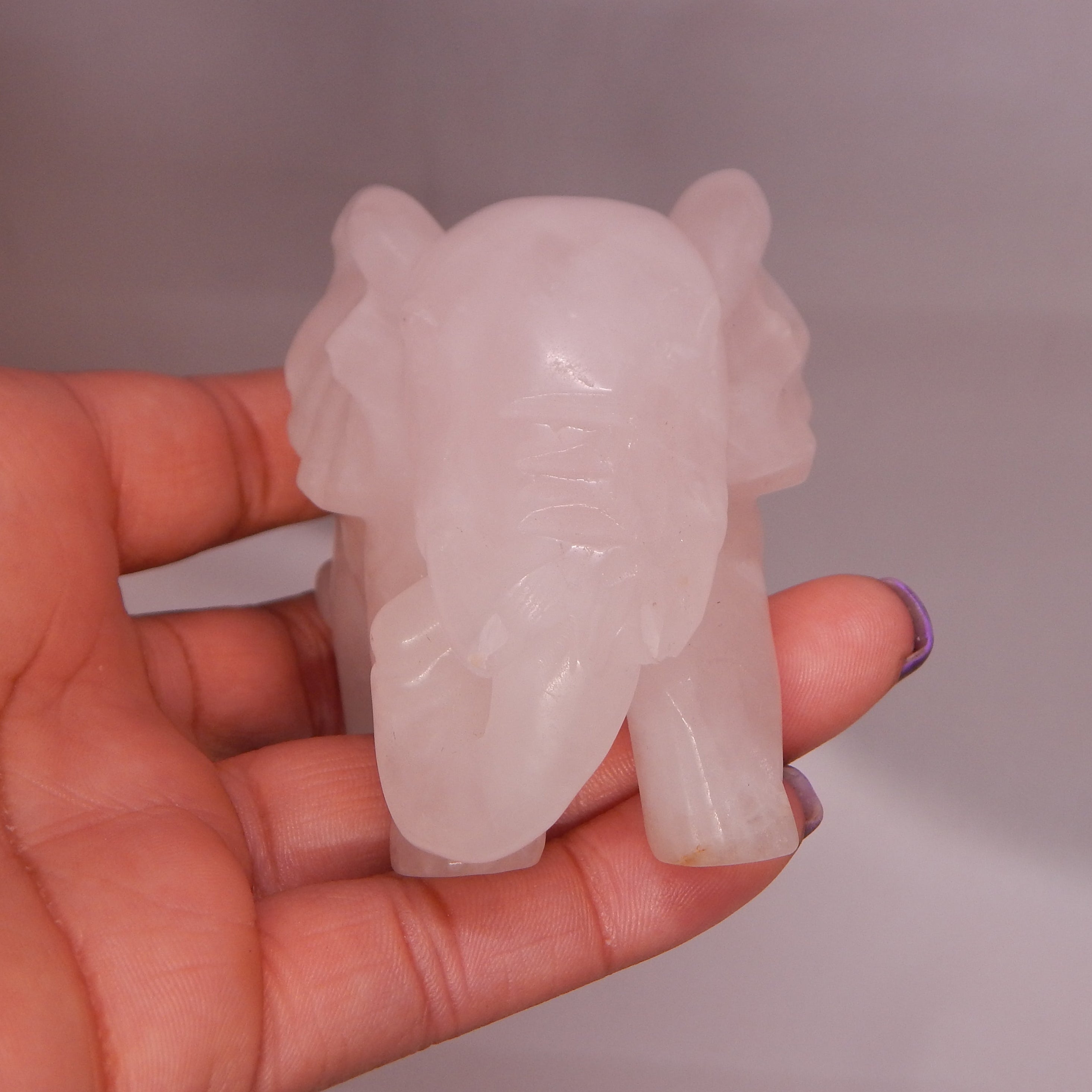 Rose Quartz Elephant