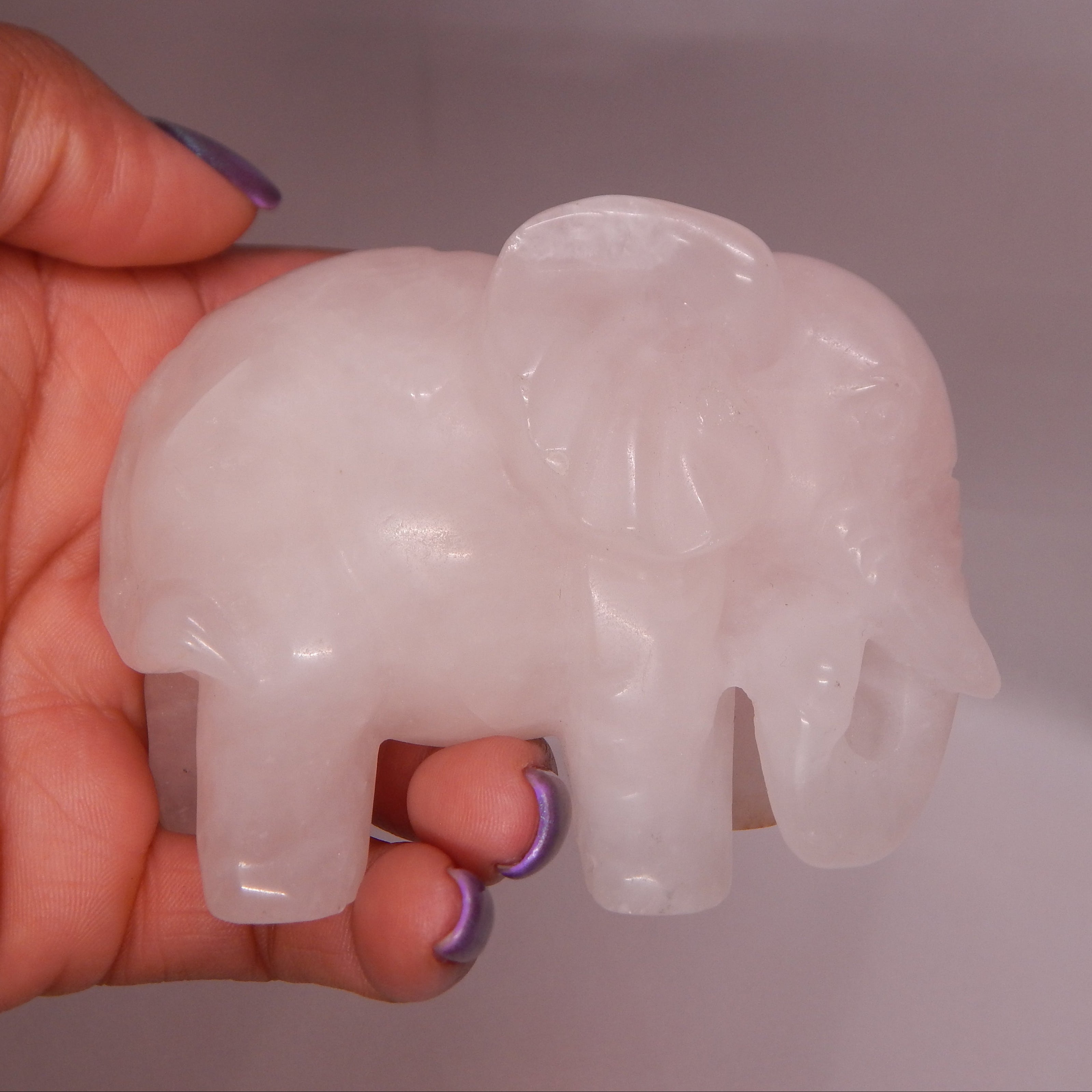 Rose Quartz Elephant