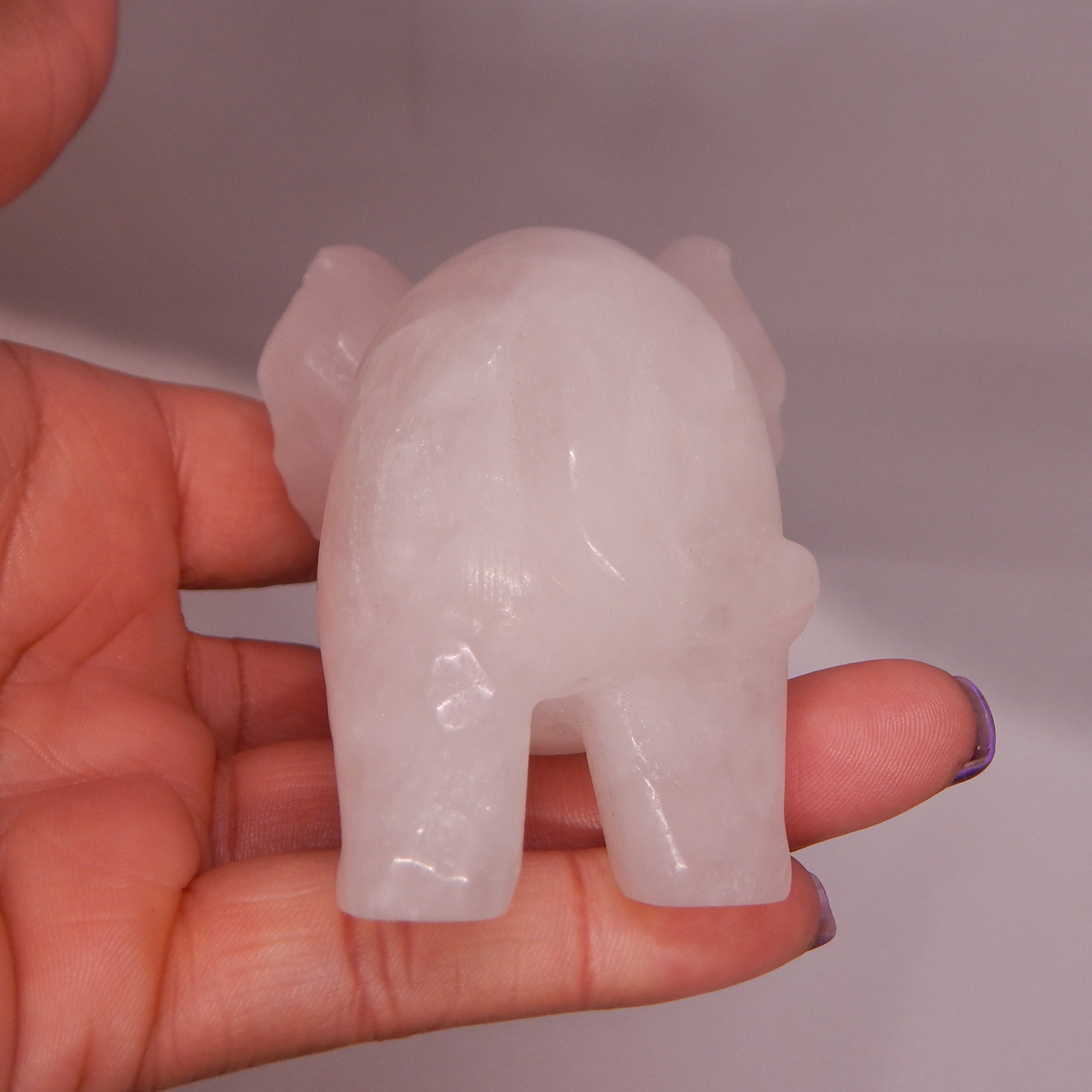 Rose Quartz Elephant