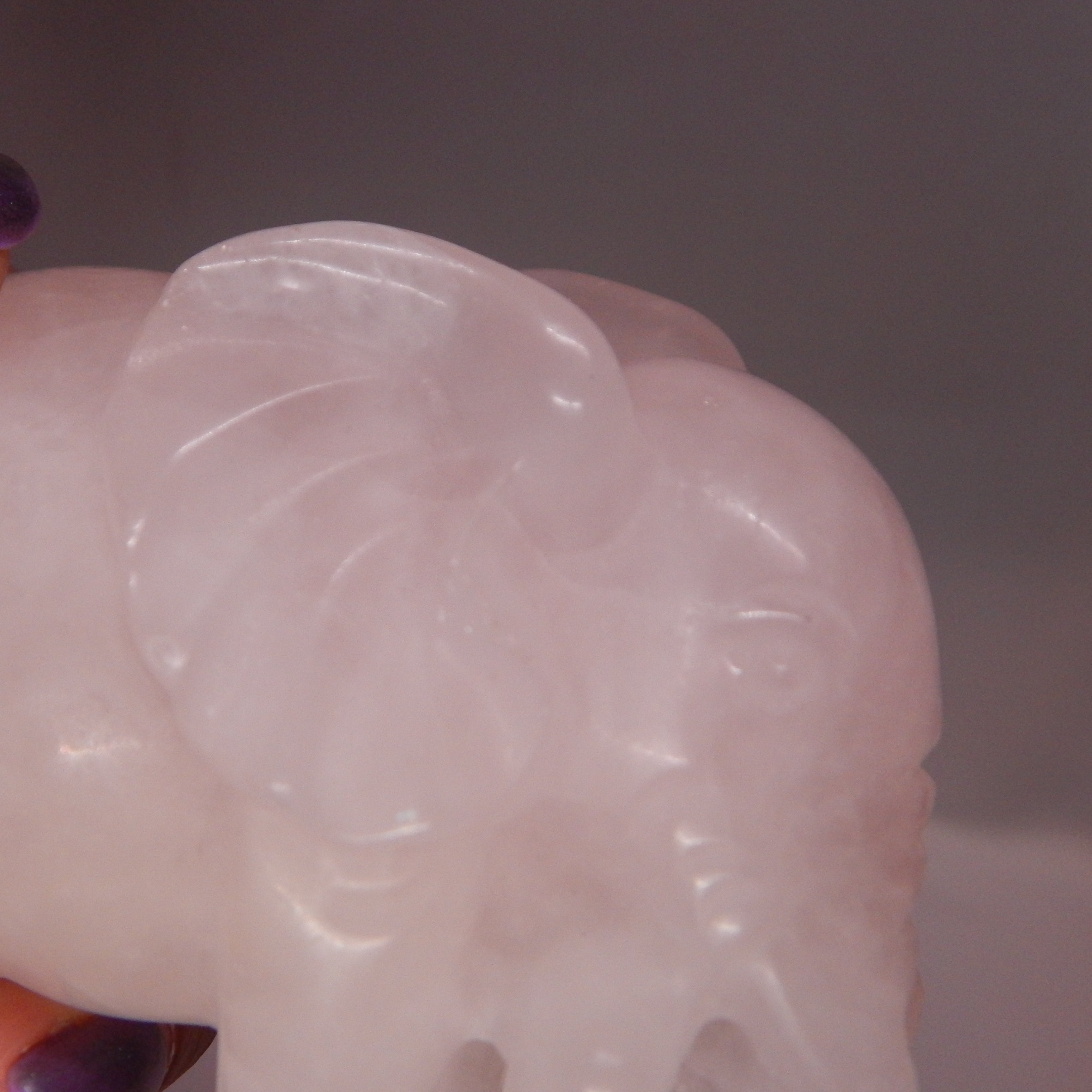 Rose Quartz Elephant