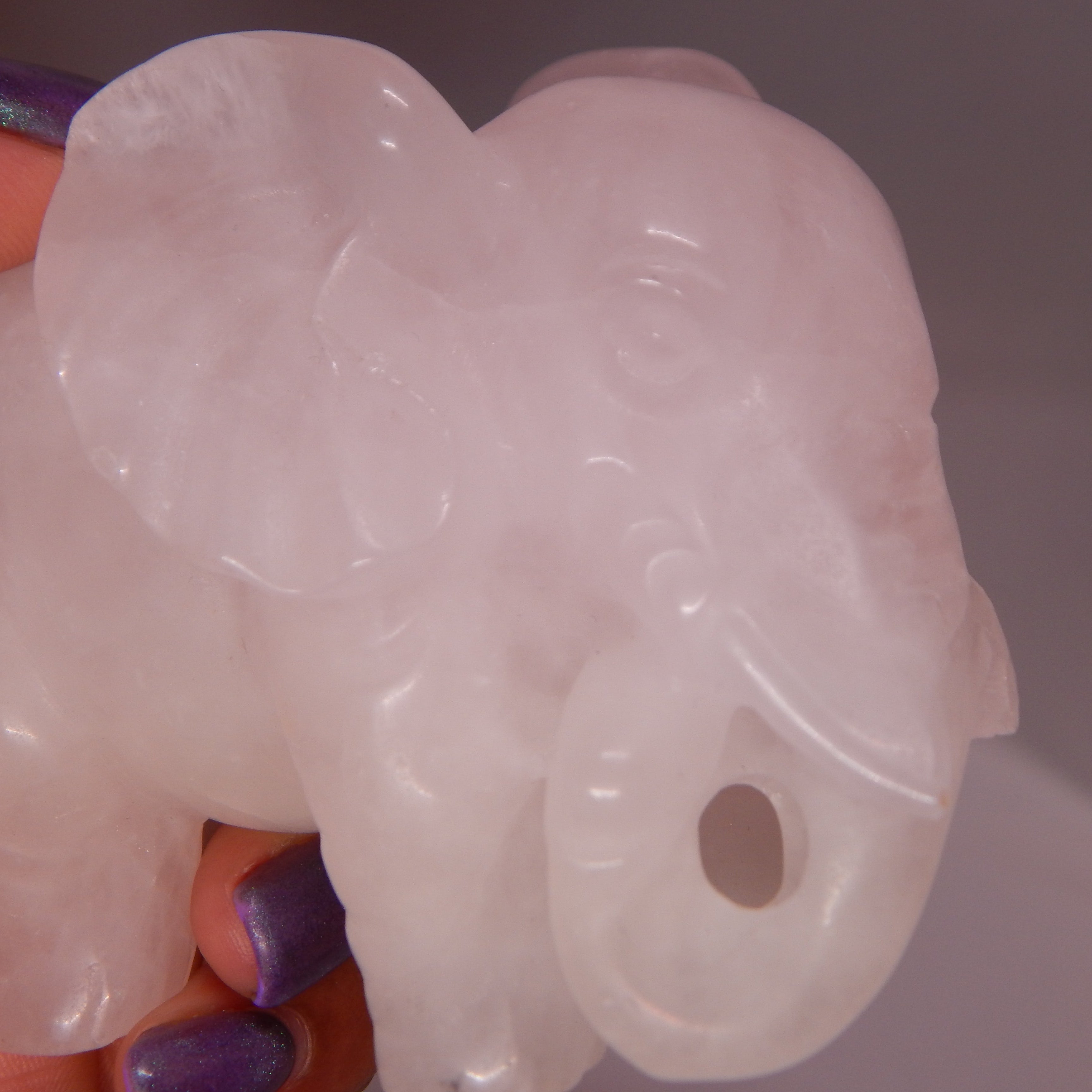 Rose Quartz Elephant