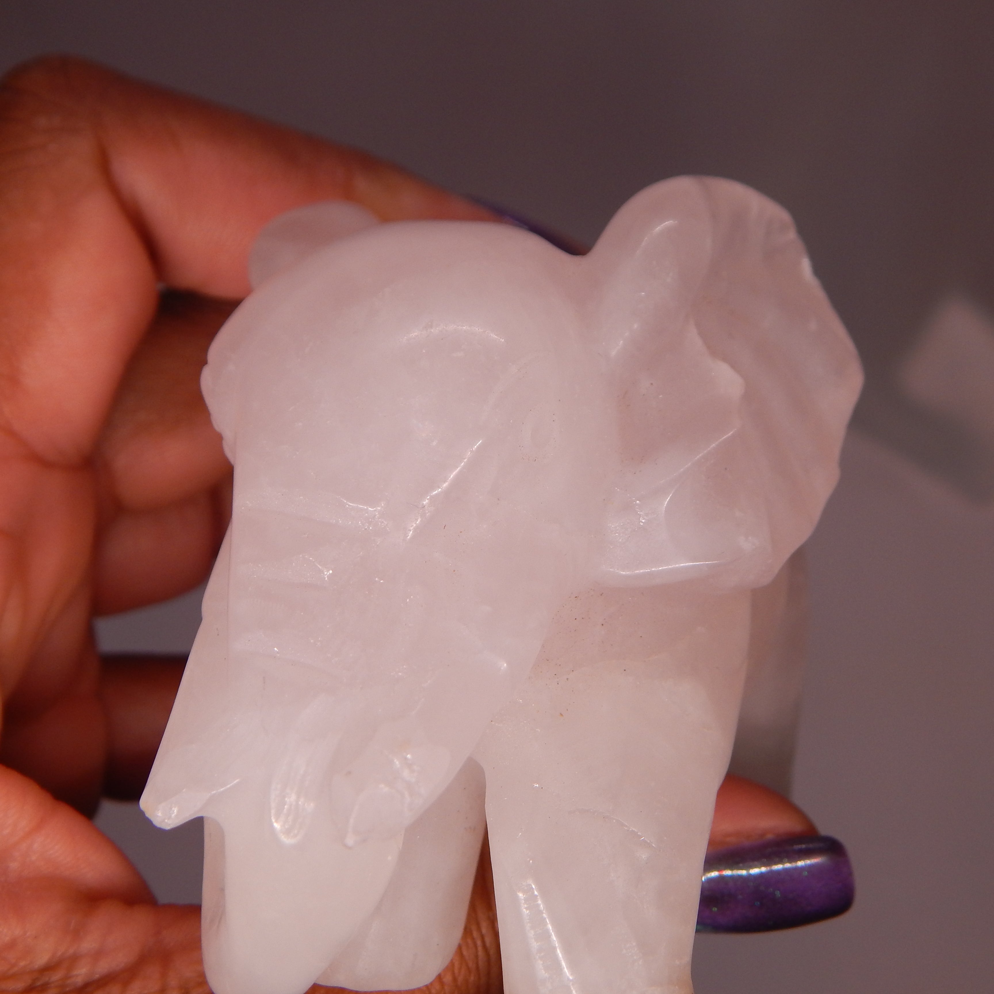 Rose Quartz Elephant