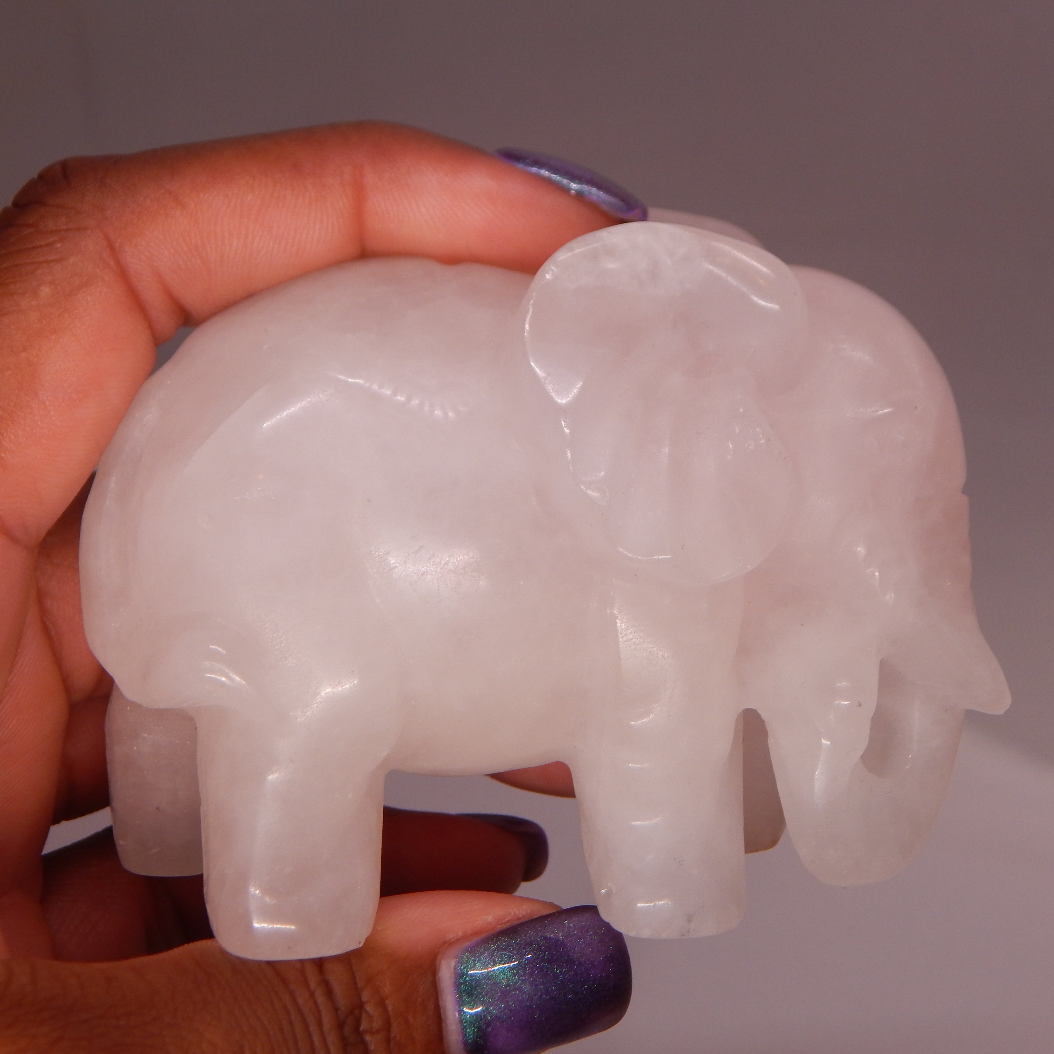 Rose Quartz Elephant