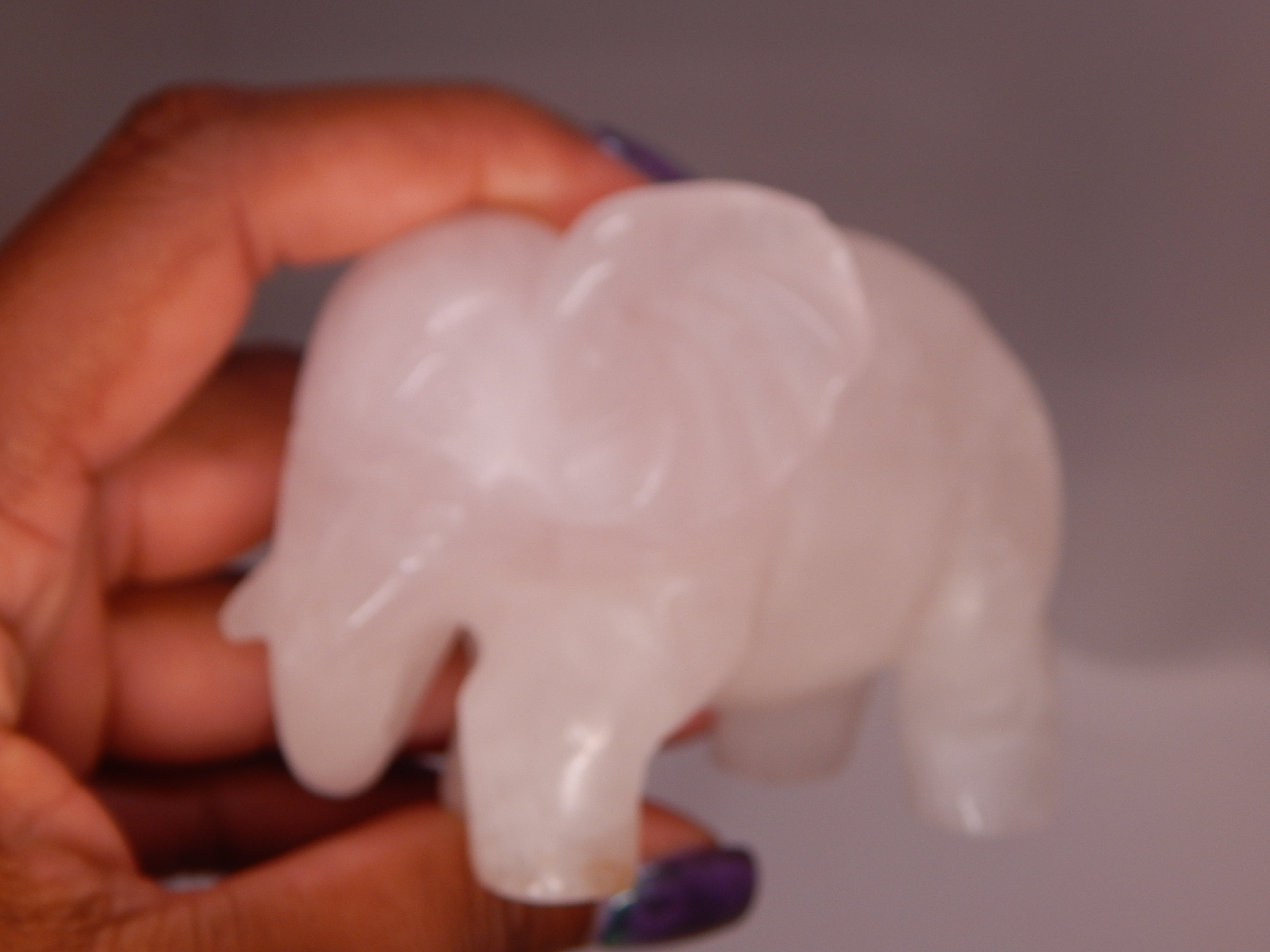Rose Quartz Elephant