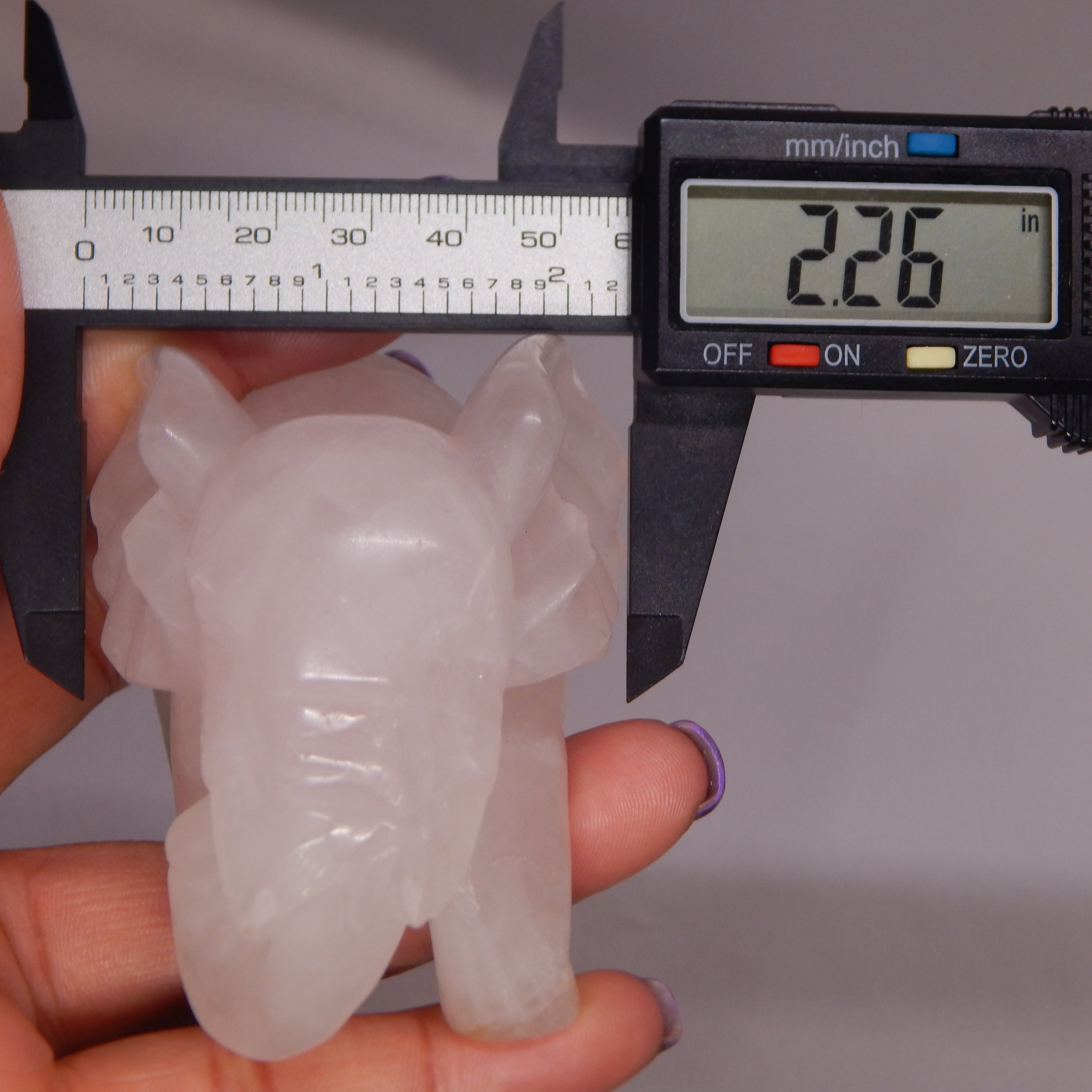 Rose Quartz Elephant
