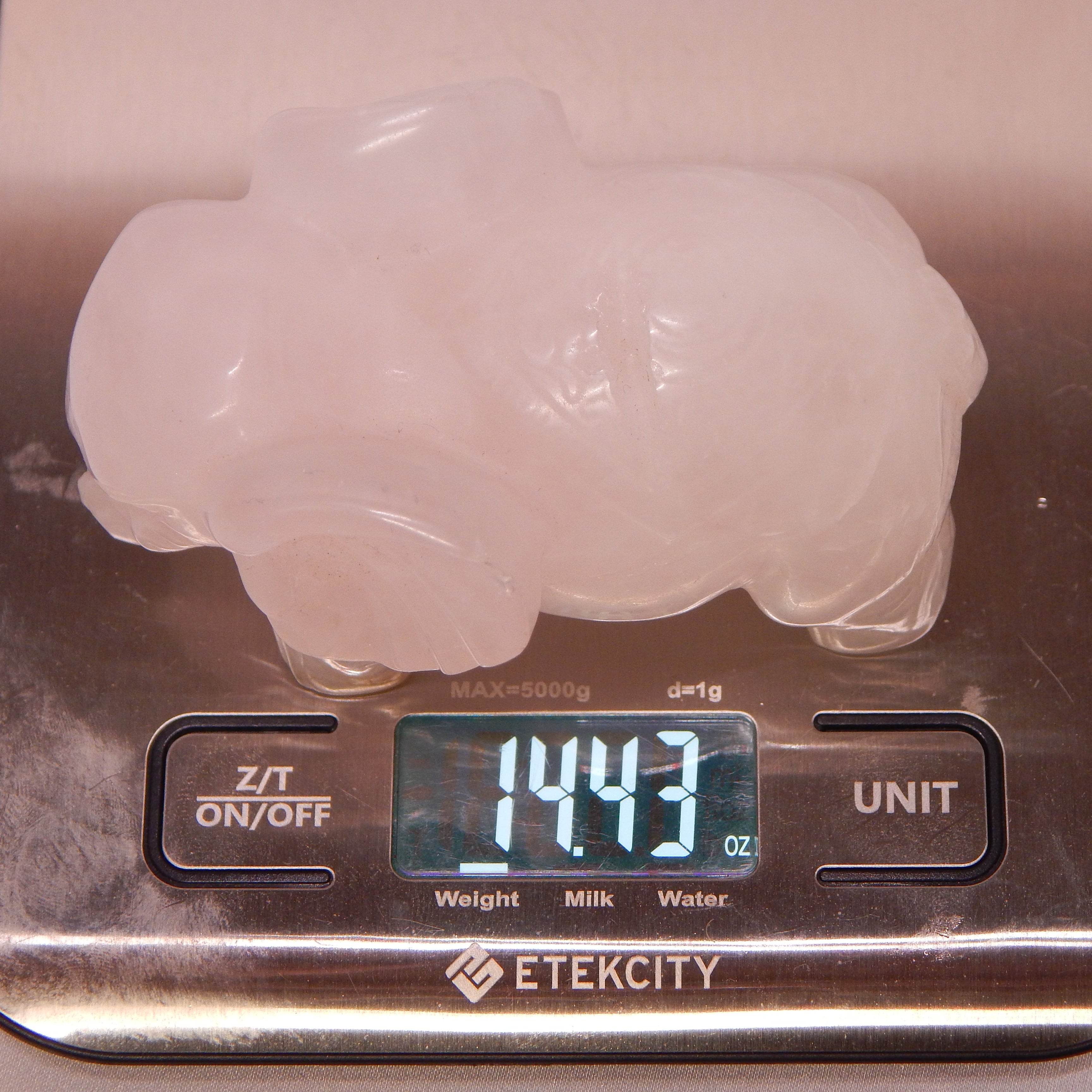 Rose Quartz Elephant
