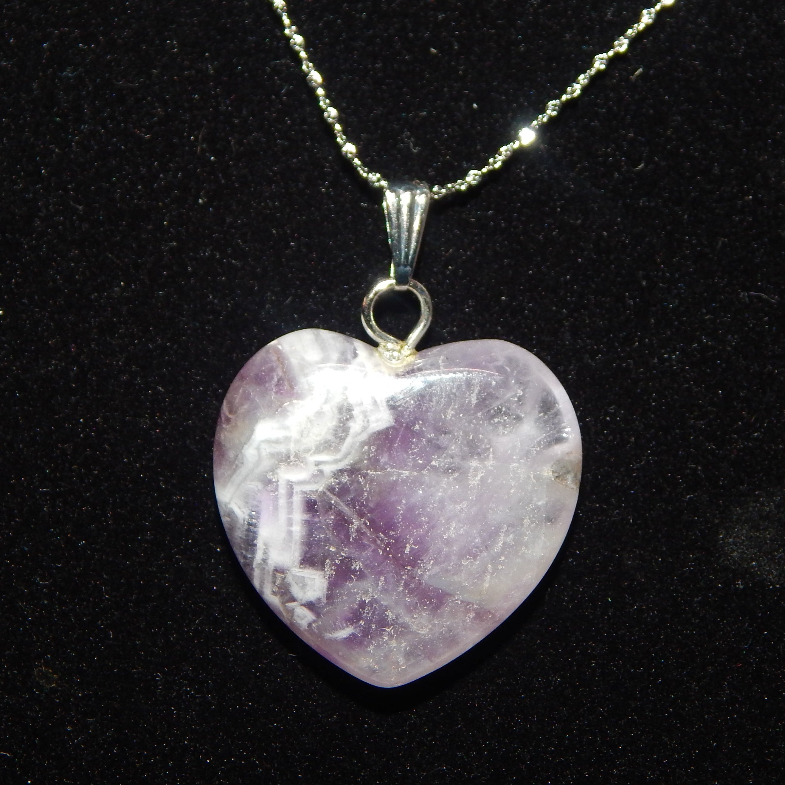 Dream Amethyst Rounded Heart Pendant