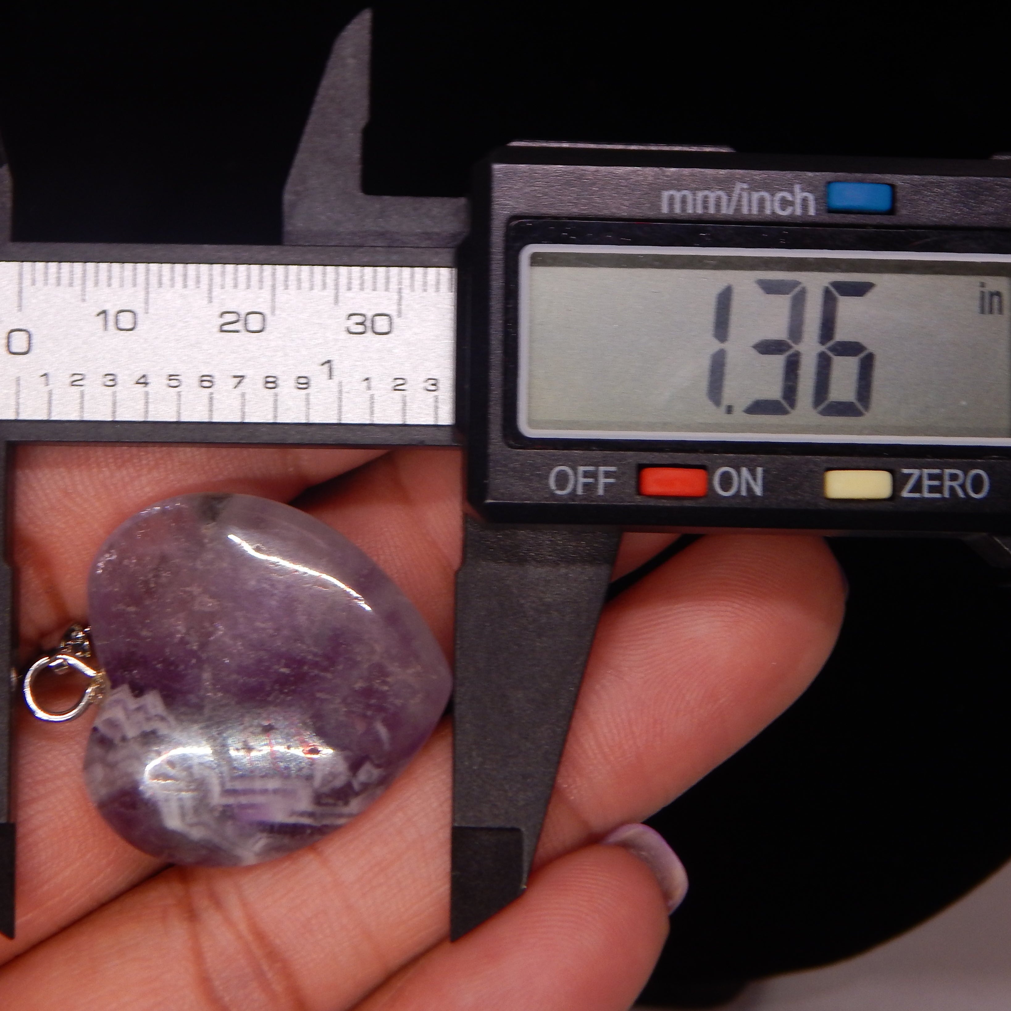 Dream Amethyst Rounded Heart Pendant