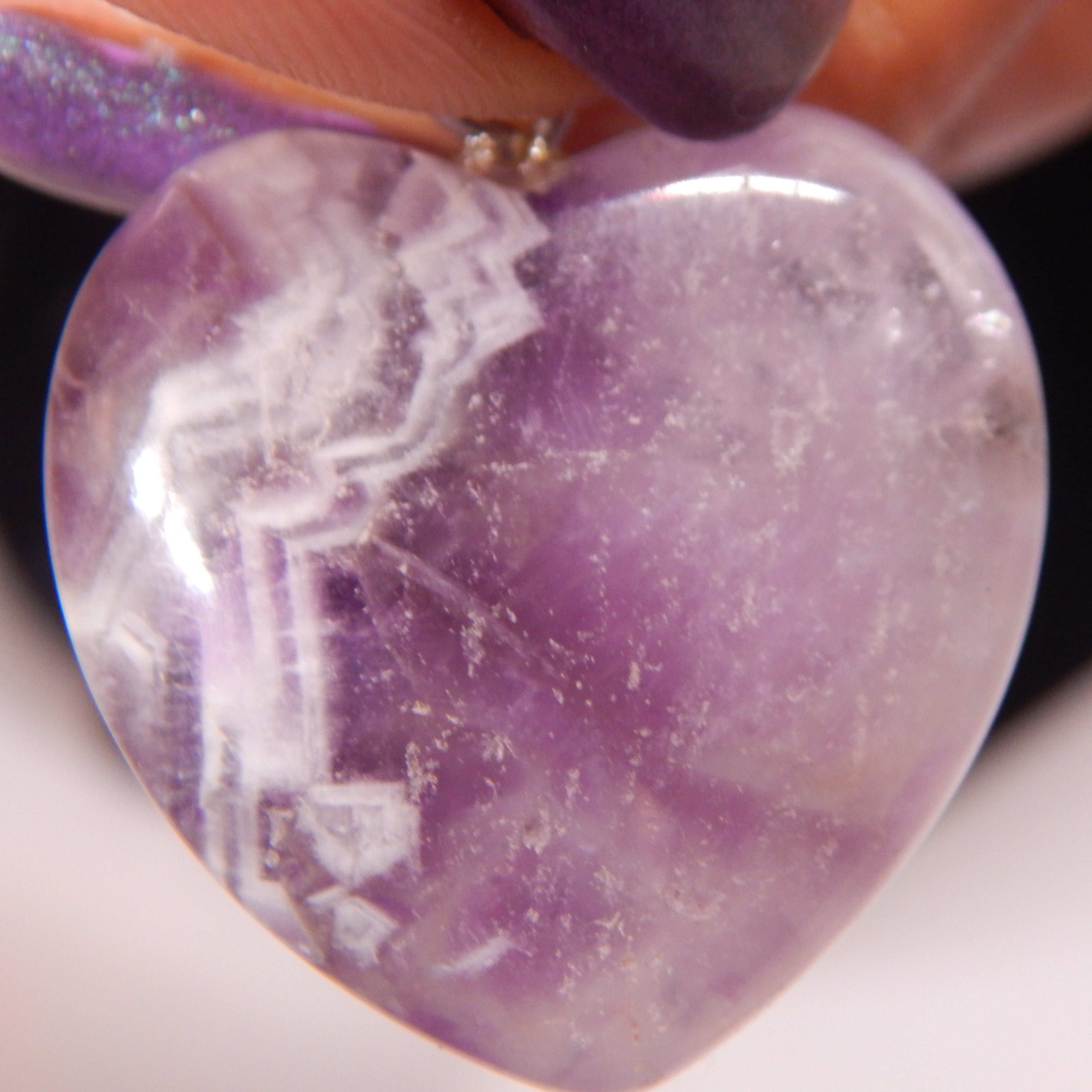 Dream Amethyst Rounded Heart Pendant
