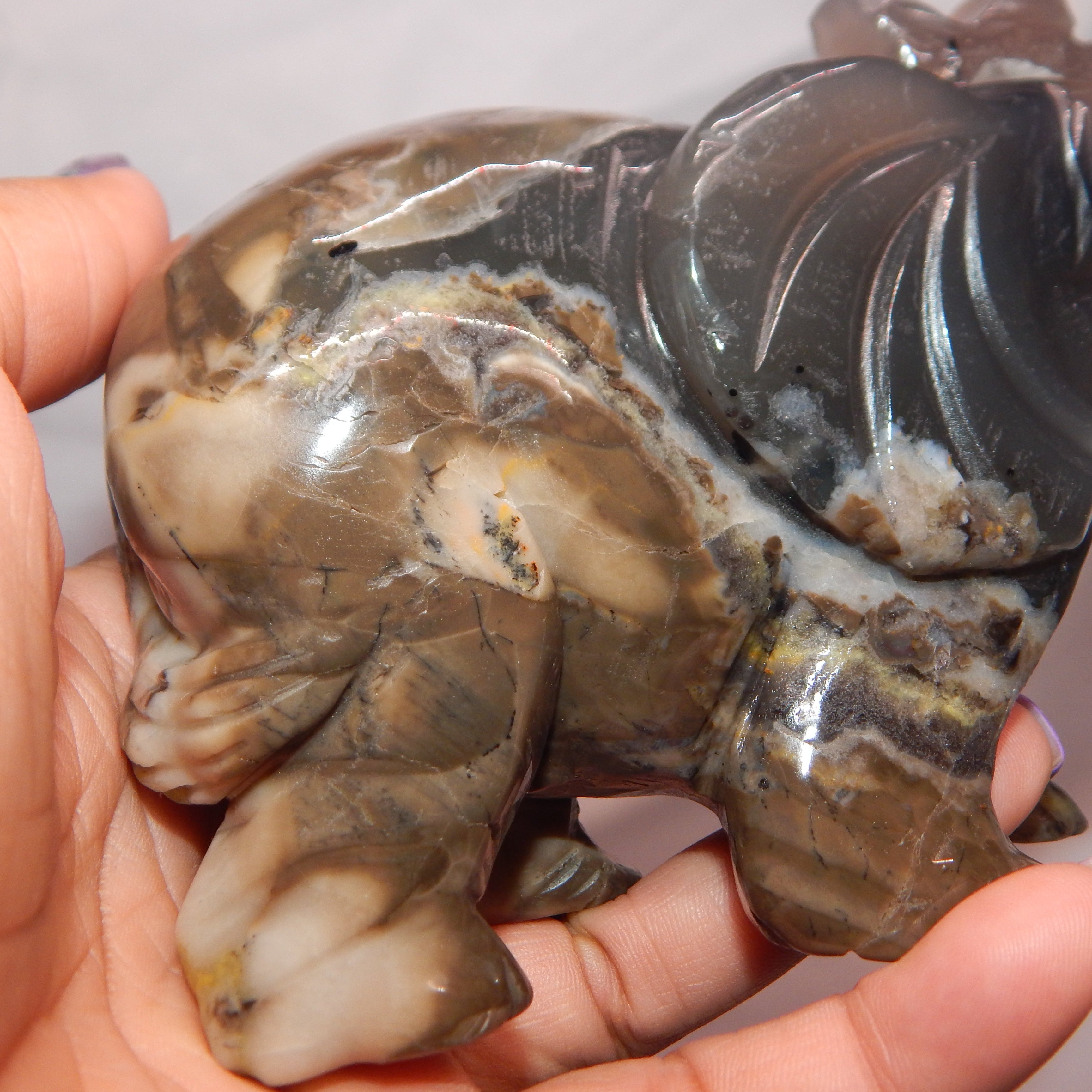 Volcano Agate Elephant