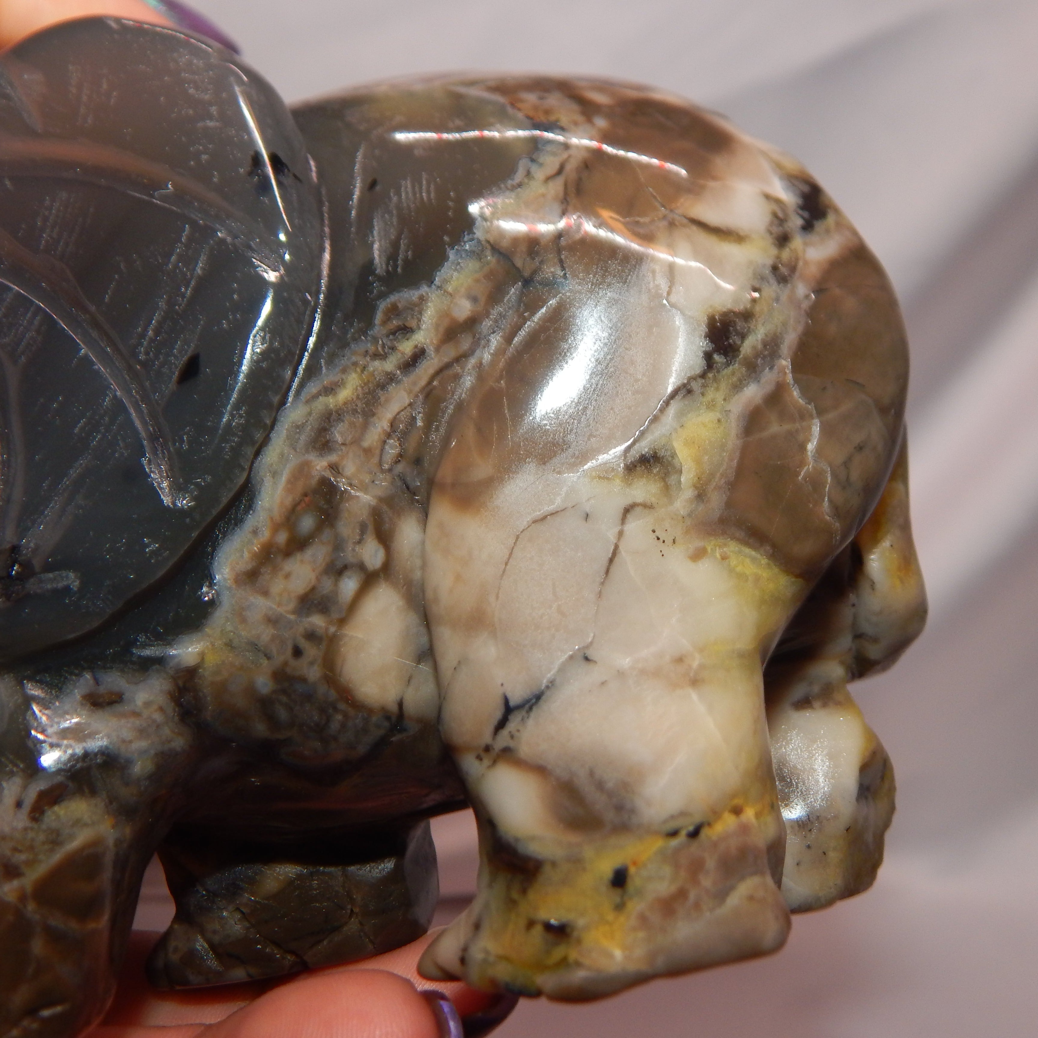 Volcano Agate Elephant
