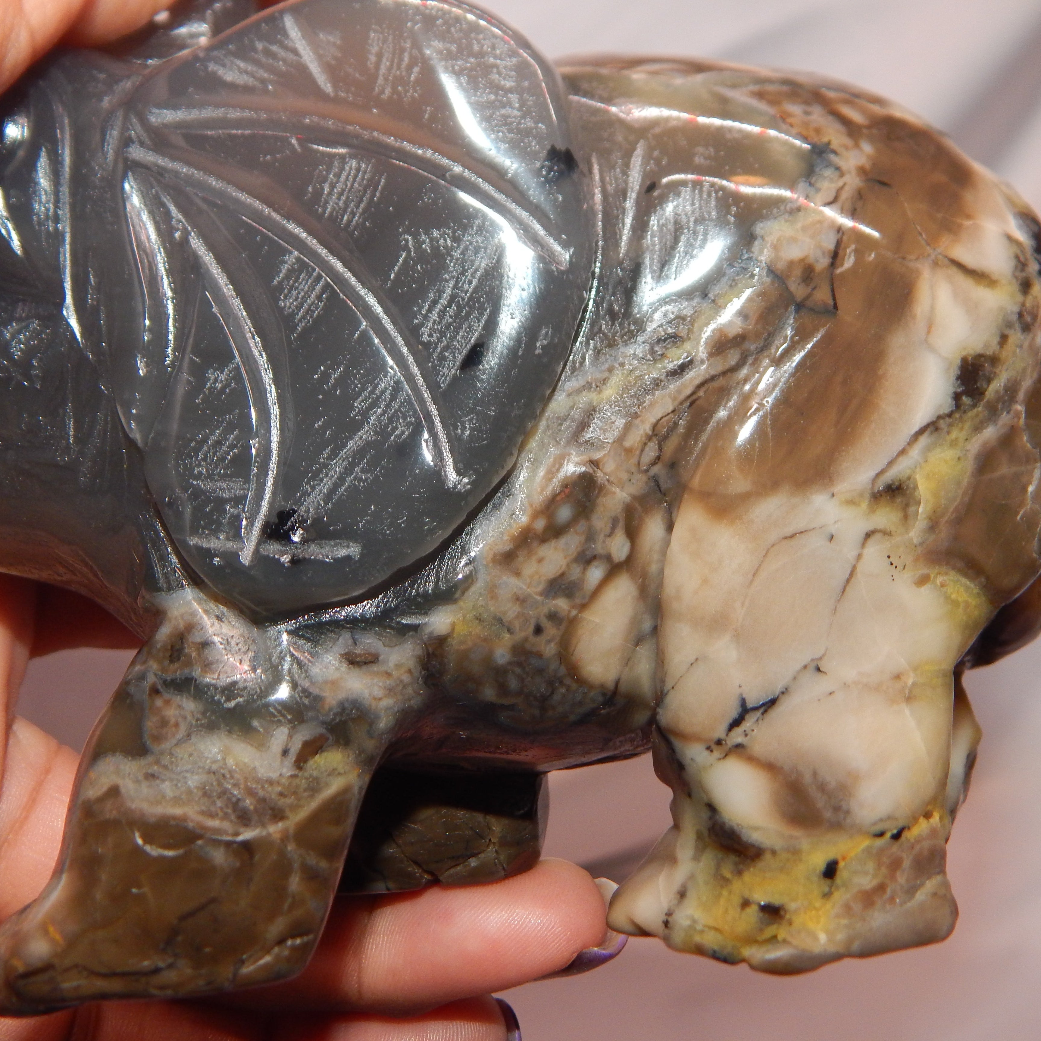 Volcano Agate Elephant