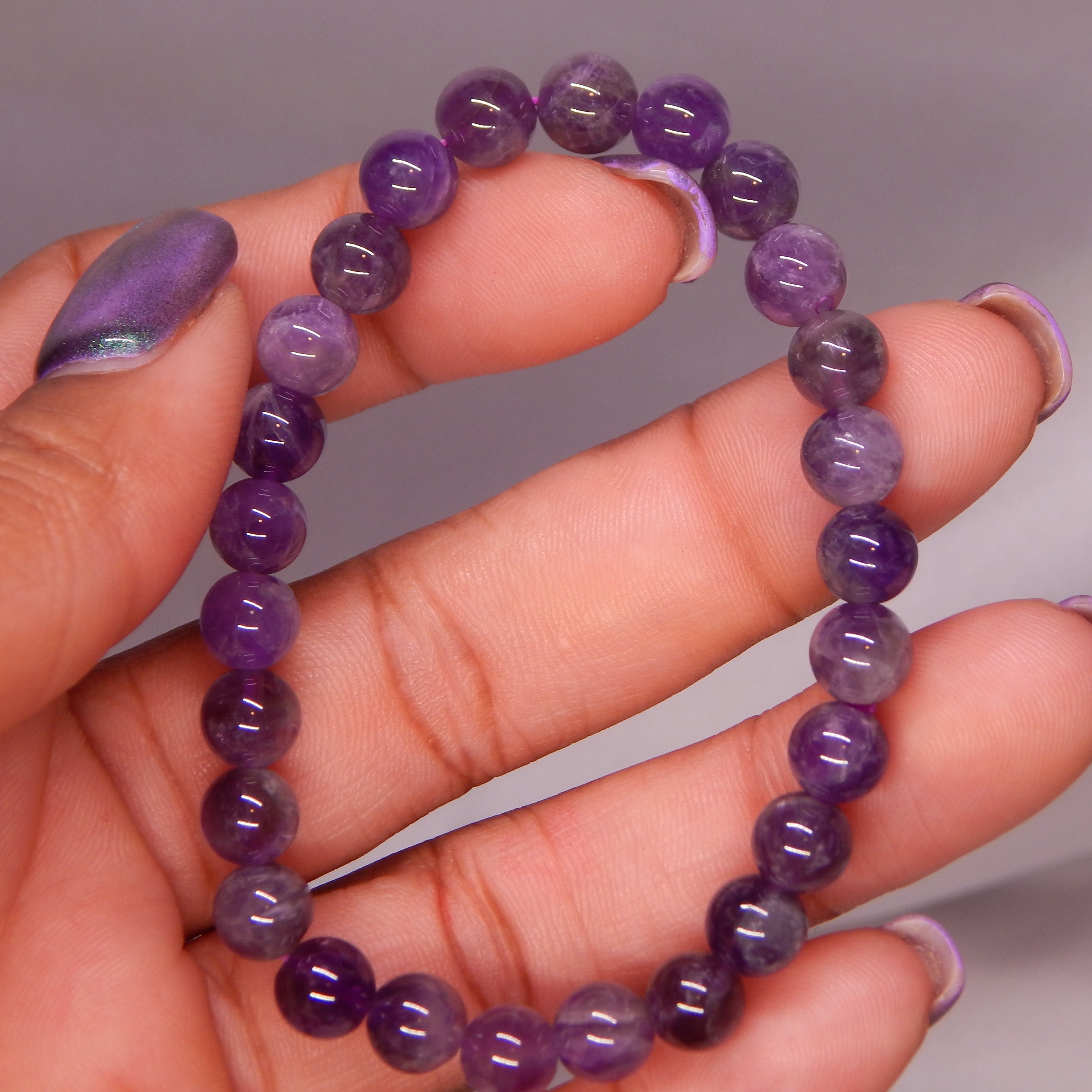 Amethyst Bracelet - (dark)