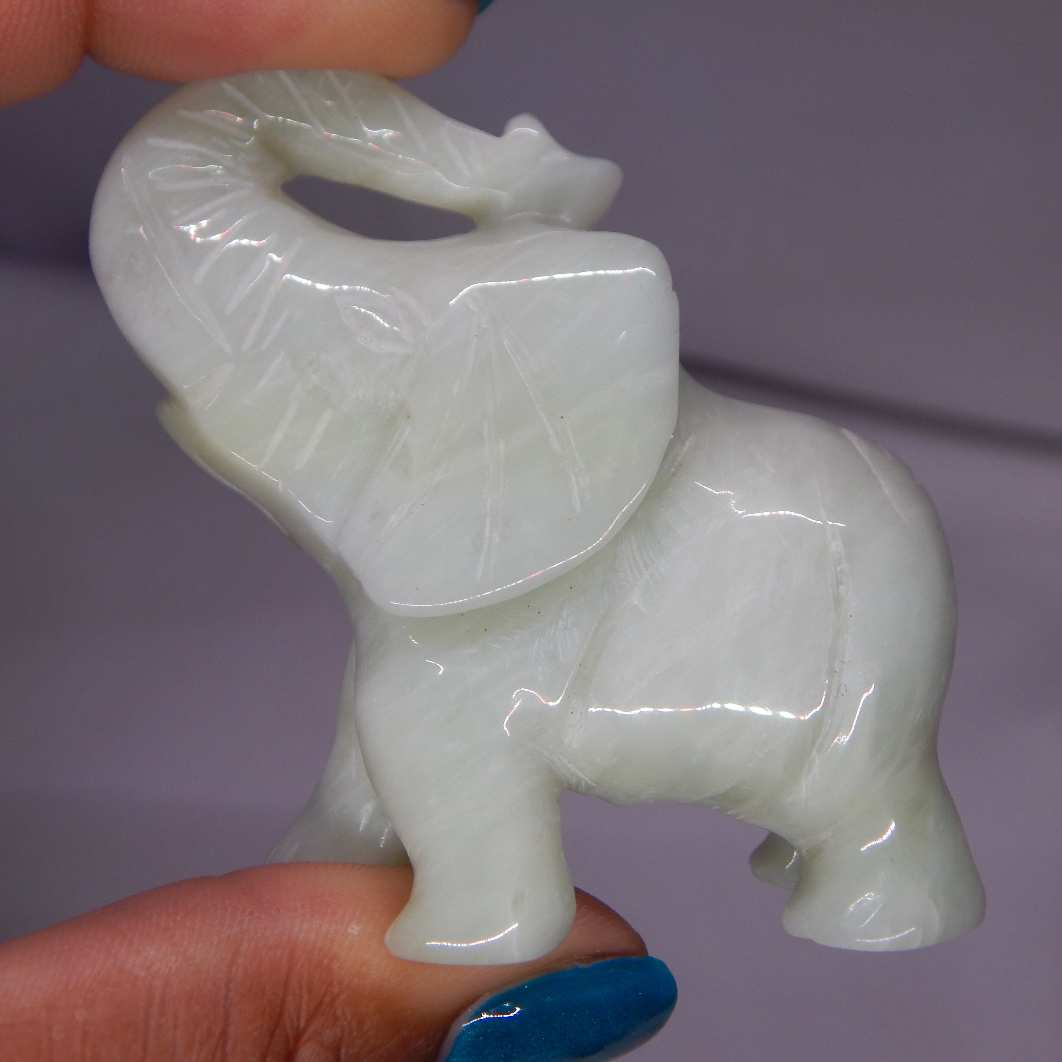 Light Green Jade Elephant