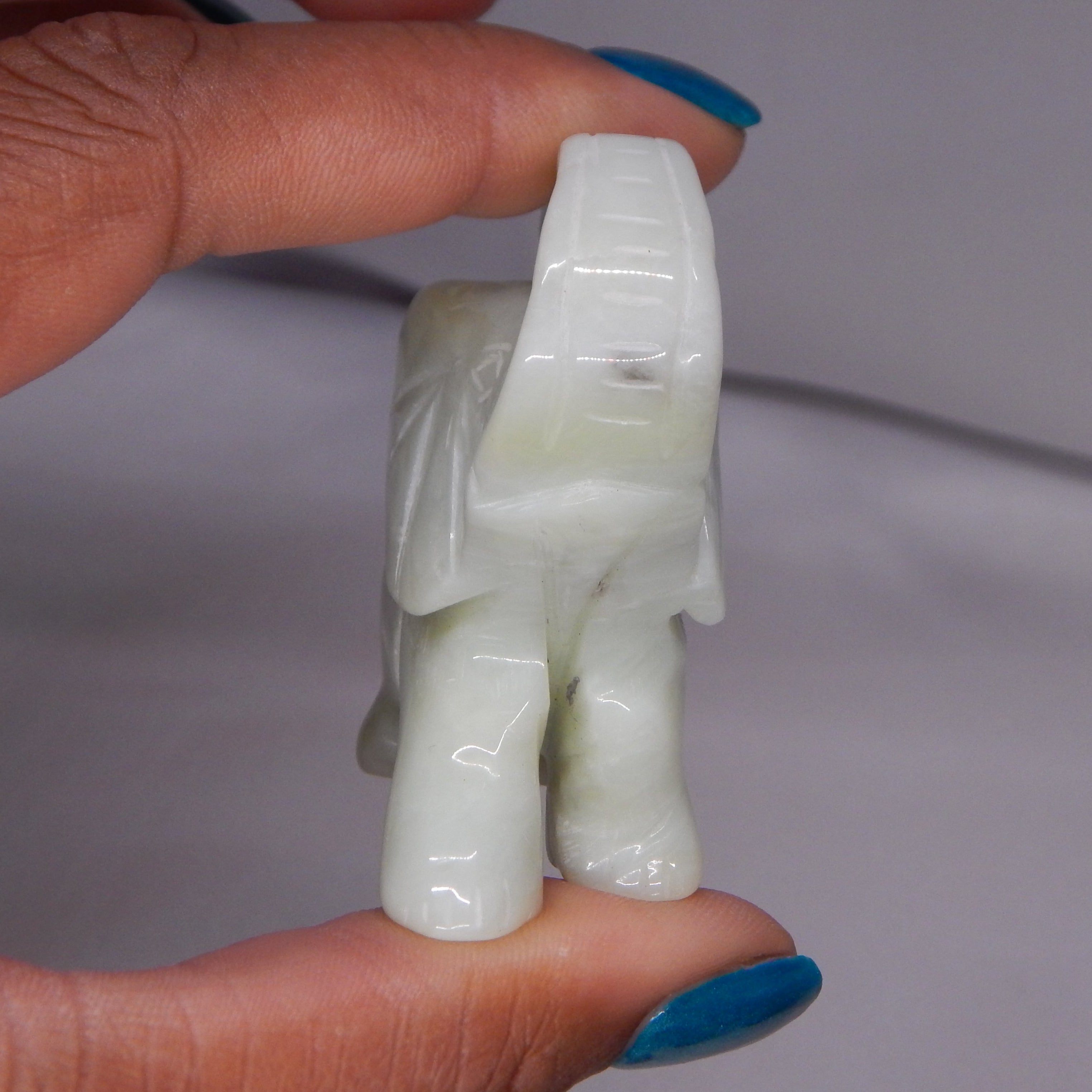 Light Green Jade Elephant