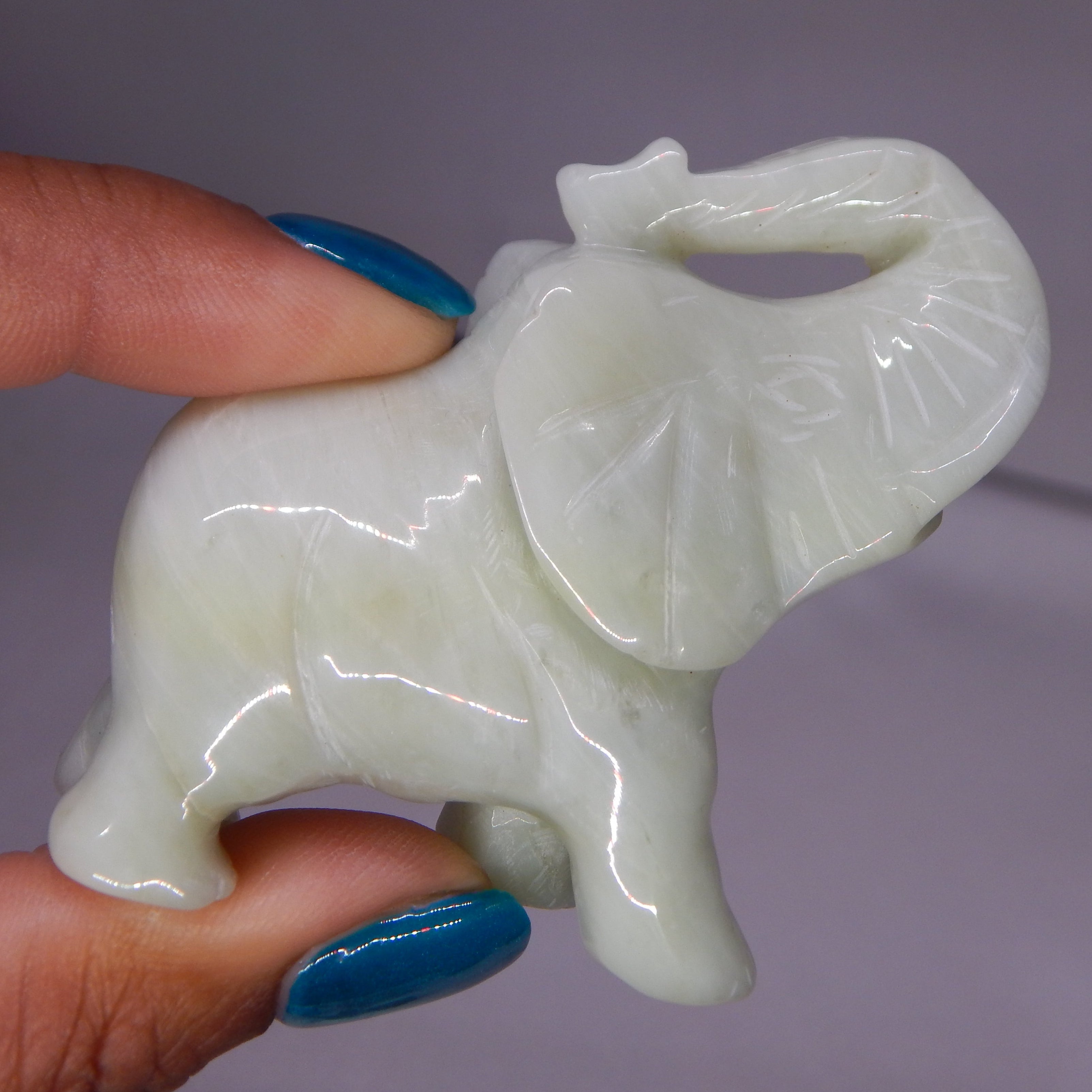 Light Green Jade Elephant