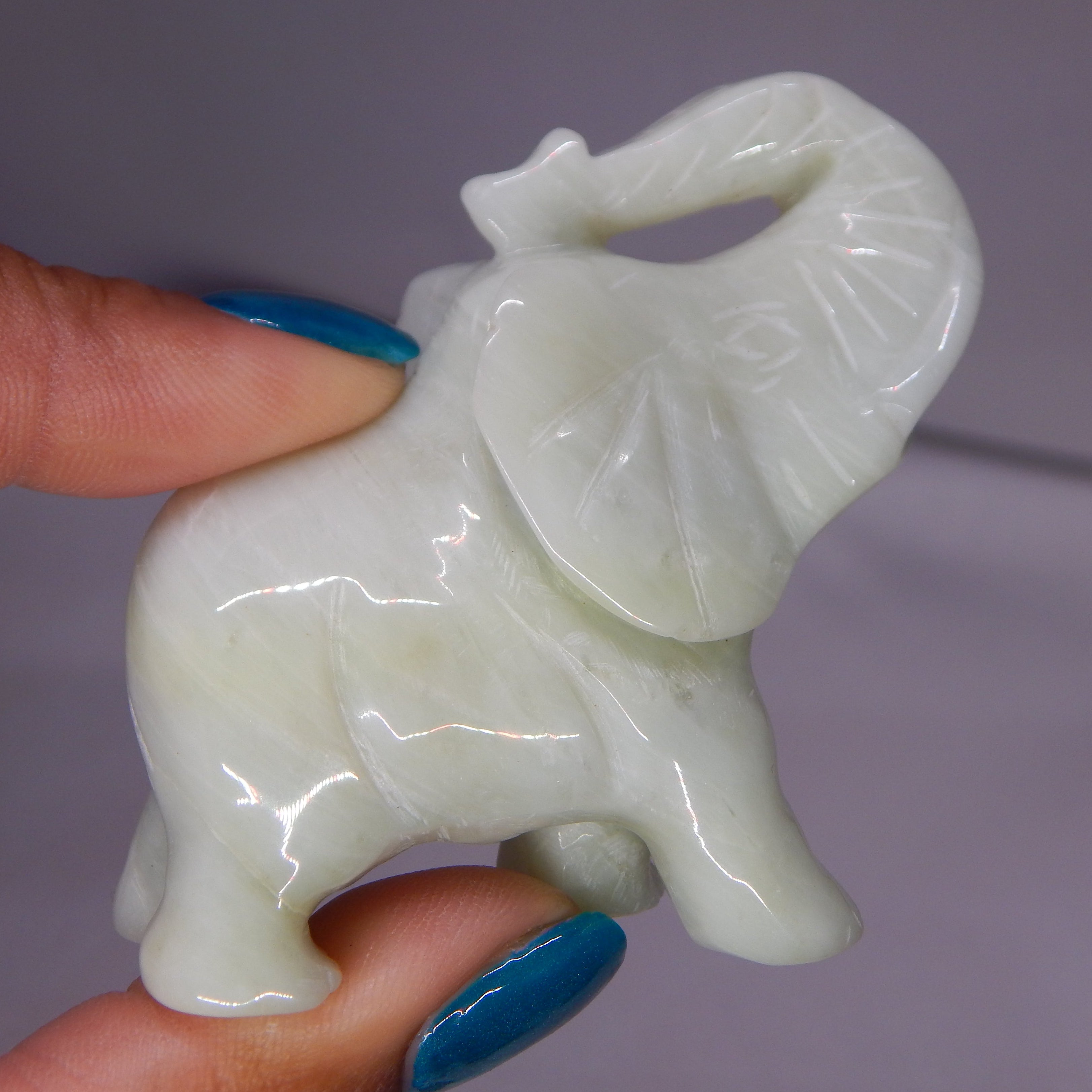 Light Green Jade Elephant