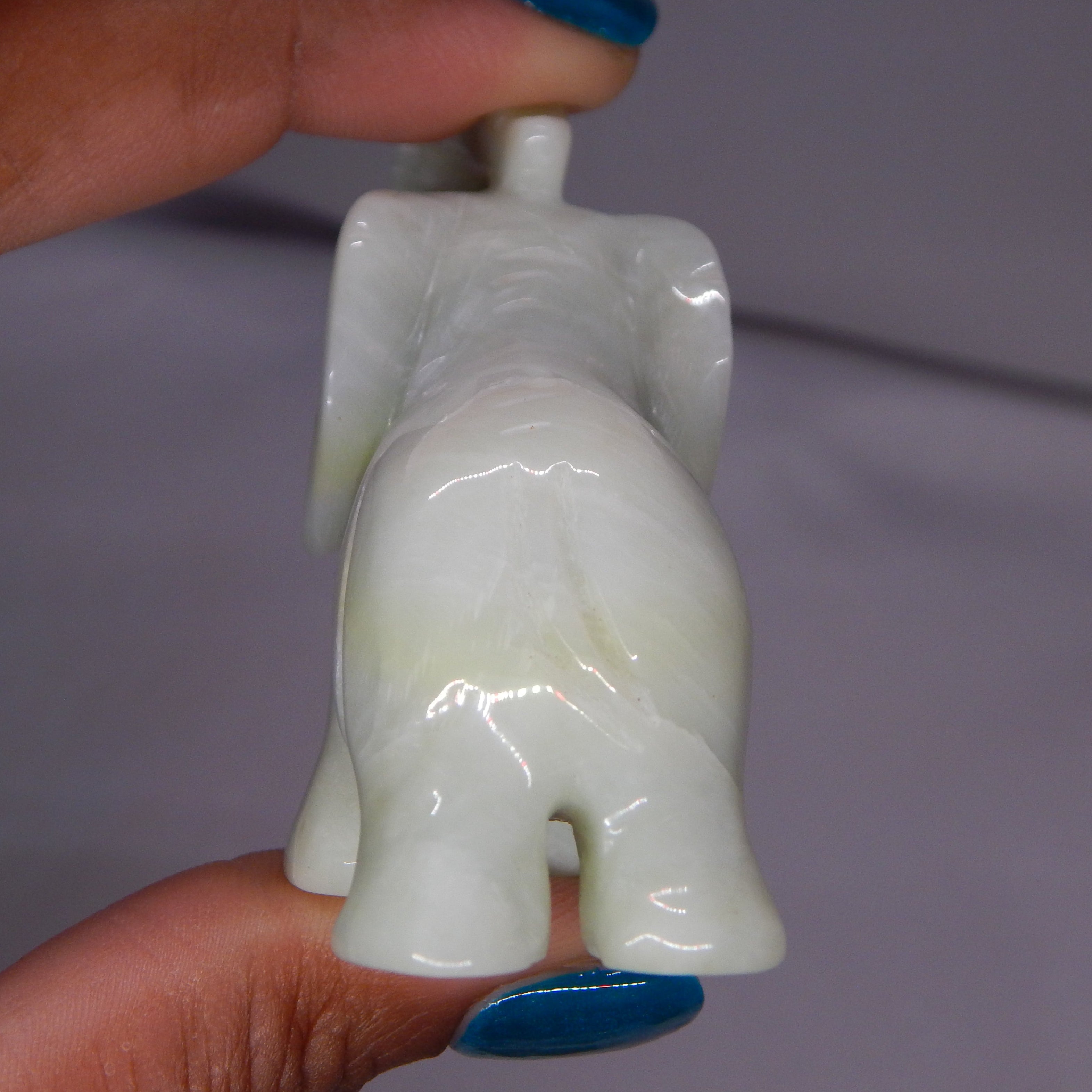 Light Green Jade Elephant