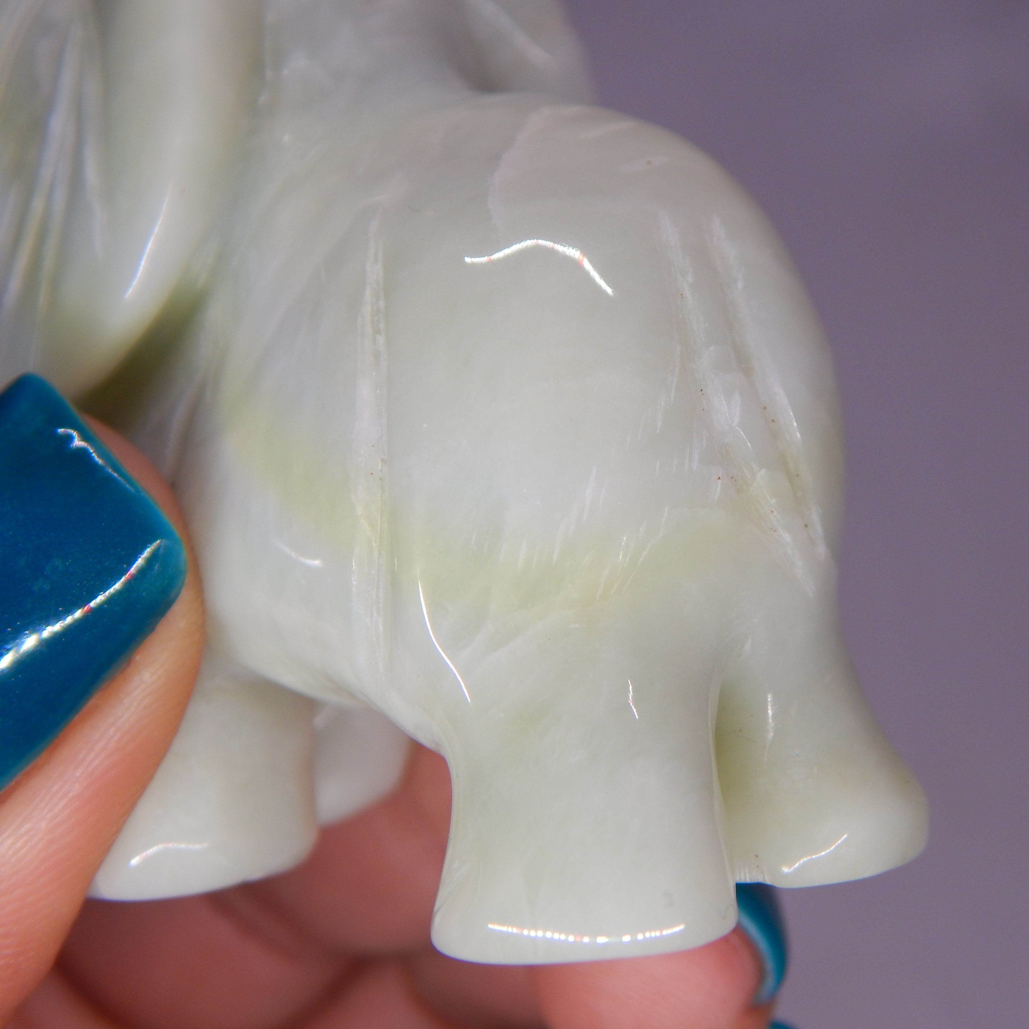 Light Green Jade Elephant